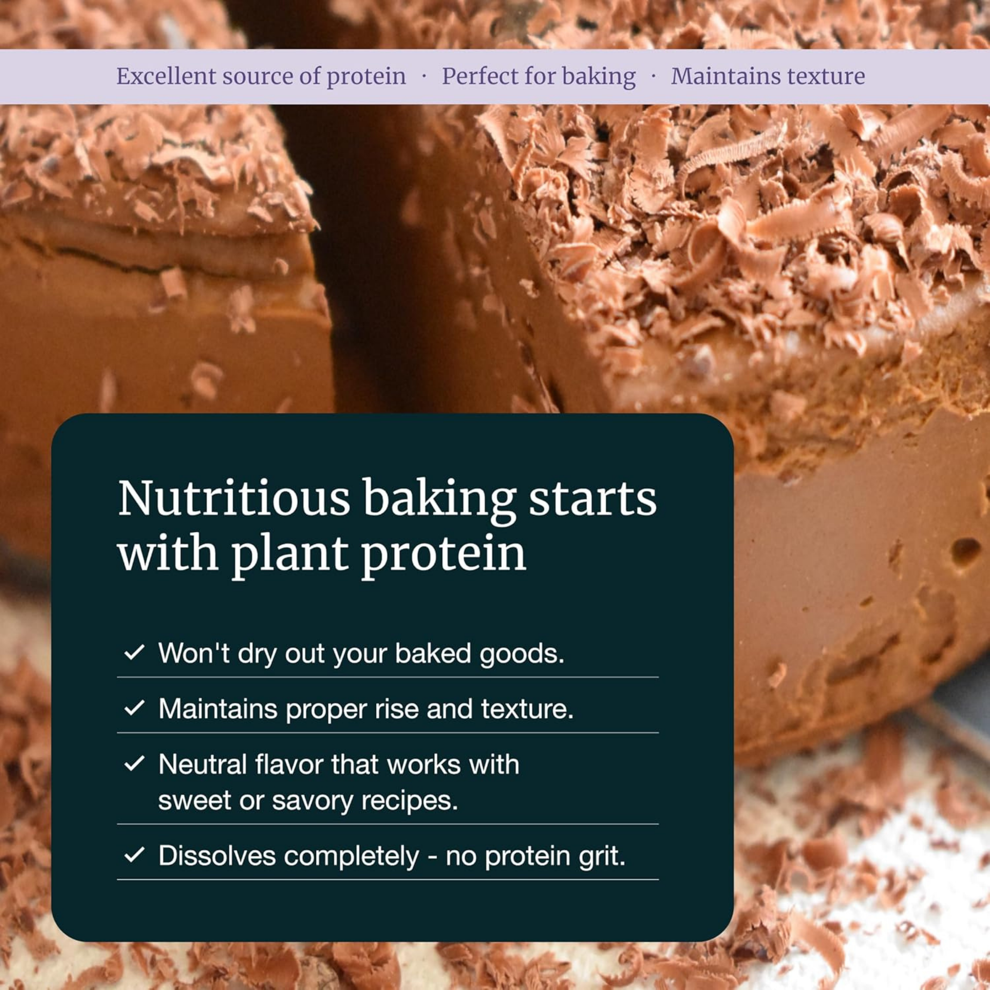 Nuzest, Plant Protein Bake, 8.8 Oz