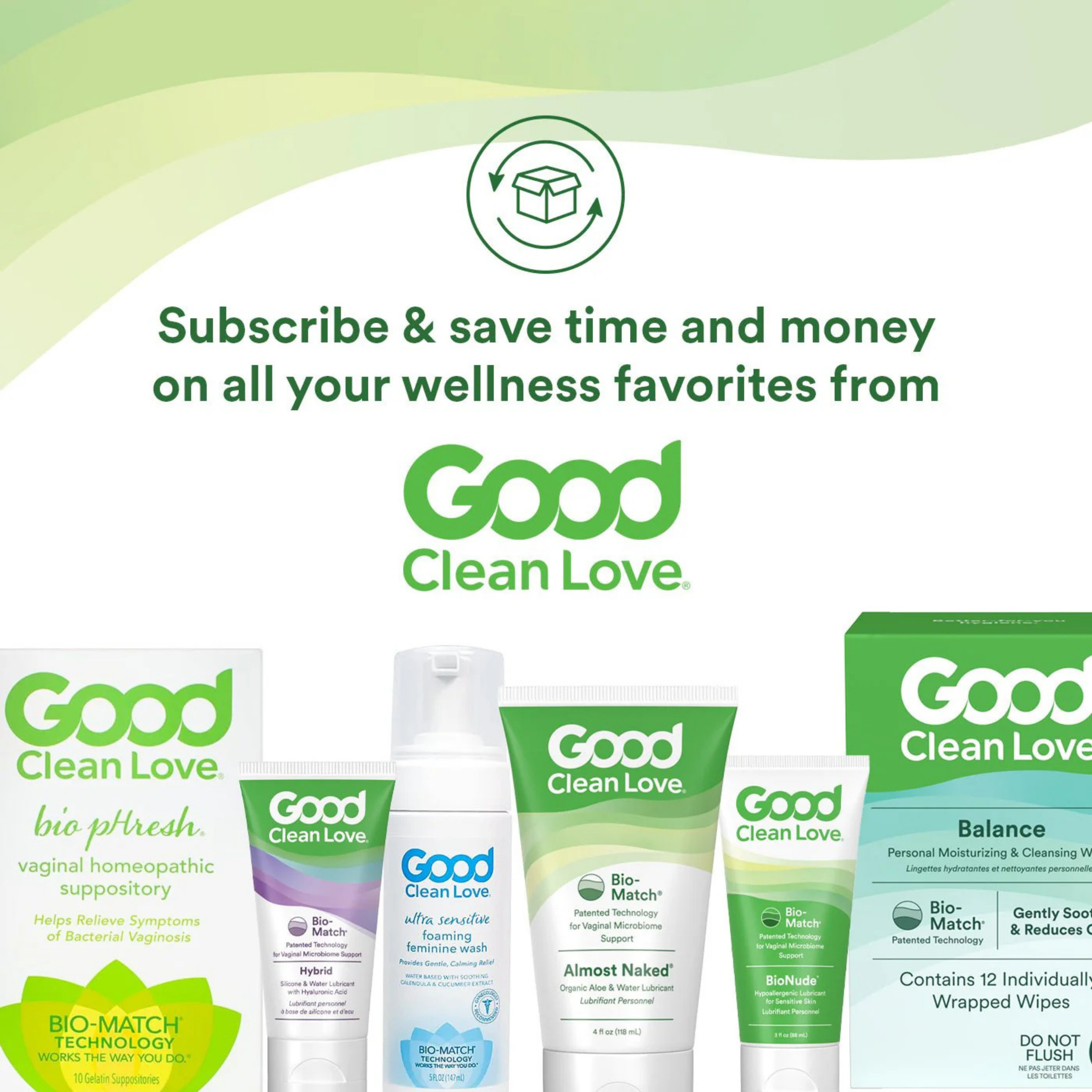 Good Clean Love, Balance, Personal Moisturizing & Cleansing Wipes, 30 Wipes