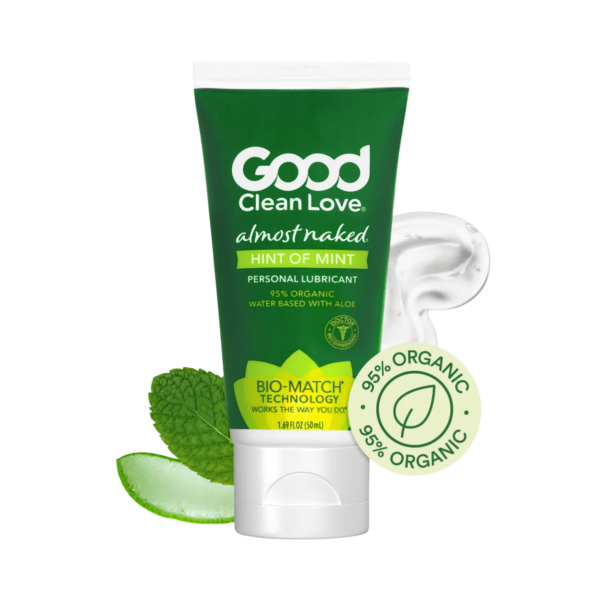 Good Clean Love, Almost Naked, Hint Of Mint, Personal Lubricant, 1.69 fl Oz, 50 ml