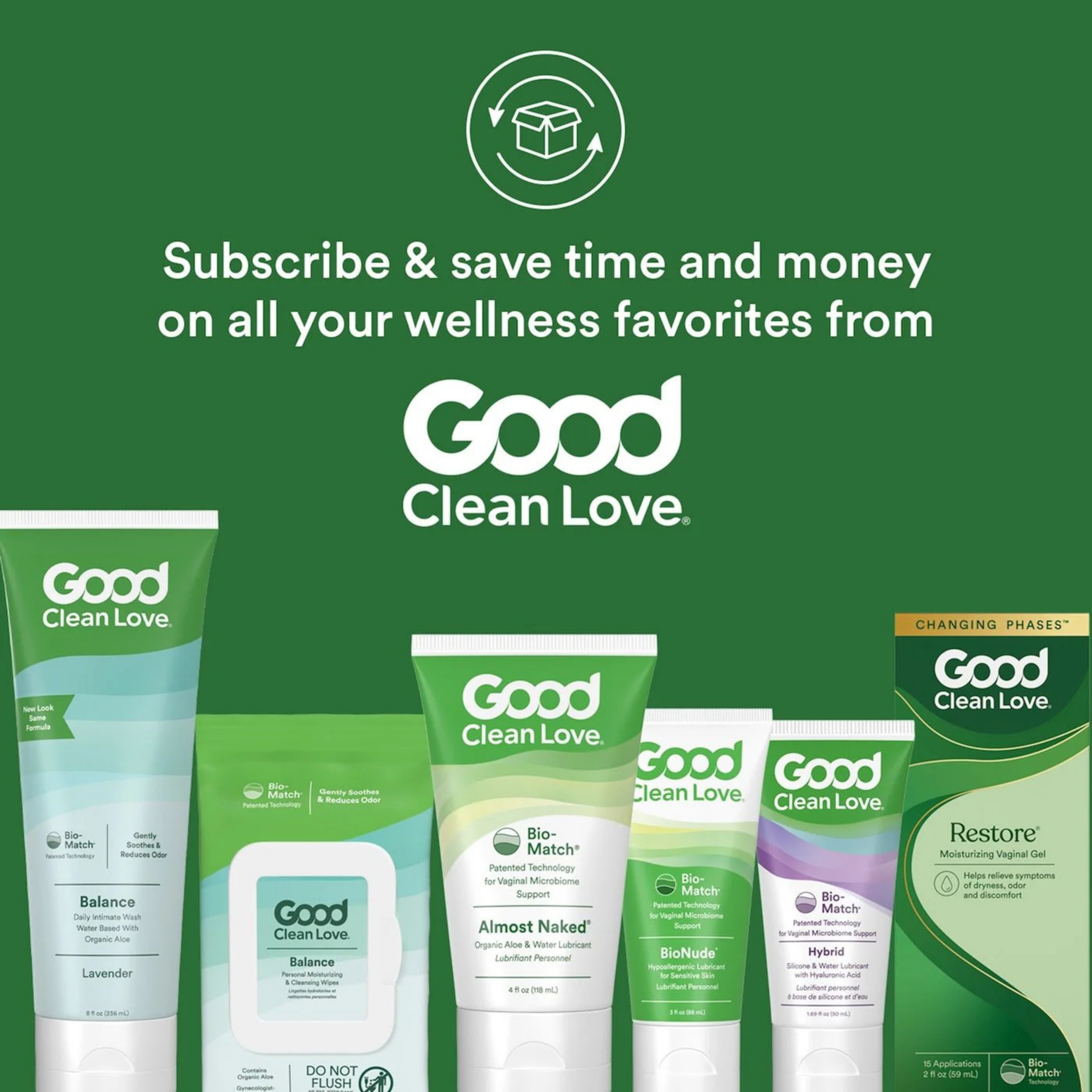 Good Clean Love, Almost Naked, Hint Of Mint, Personal Lubricant, 1.69 fl Oz, 50 ml