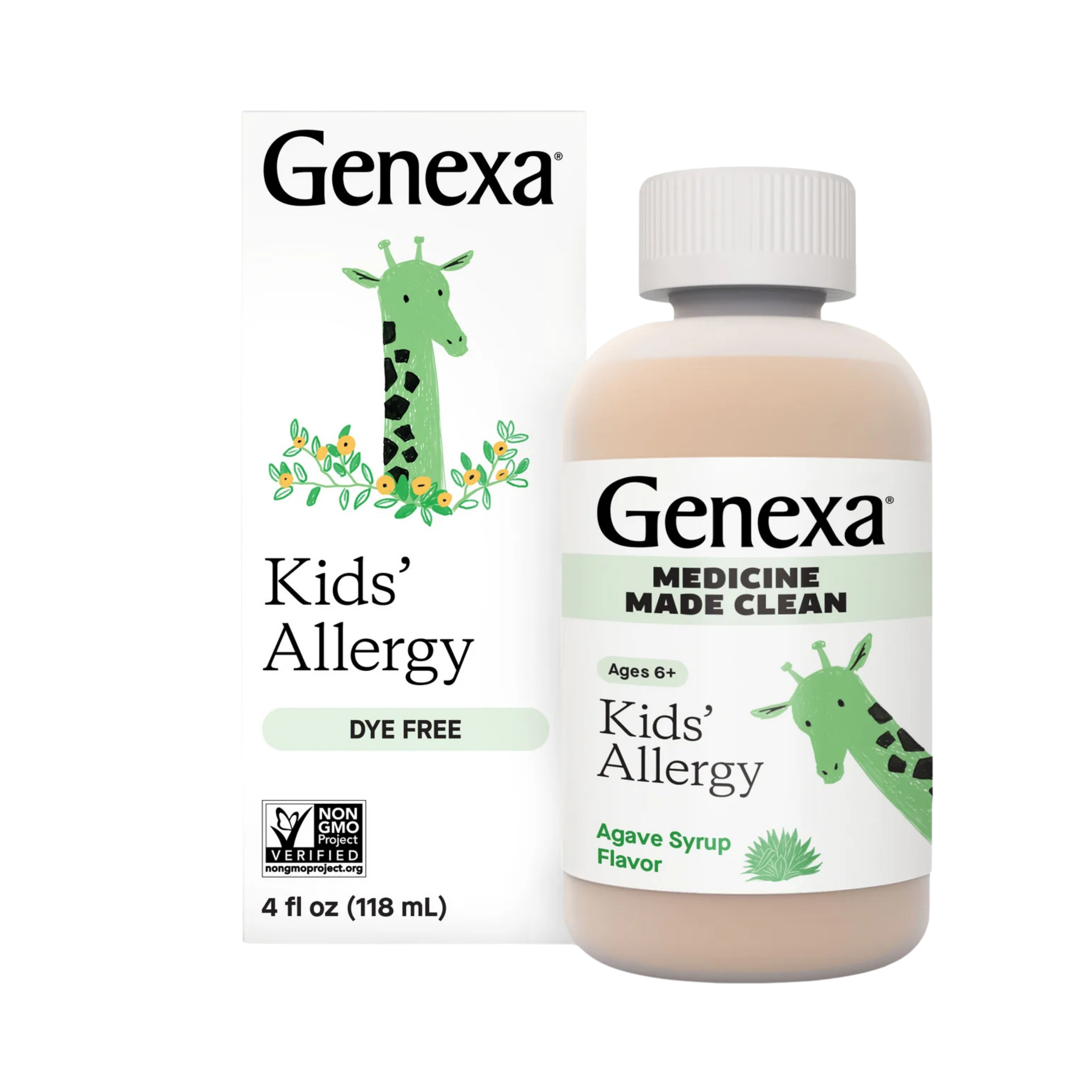 Genexa, Kids' Allergy, Ages 6+, Organic Agave, 4 fl oz, 118 ml