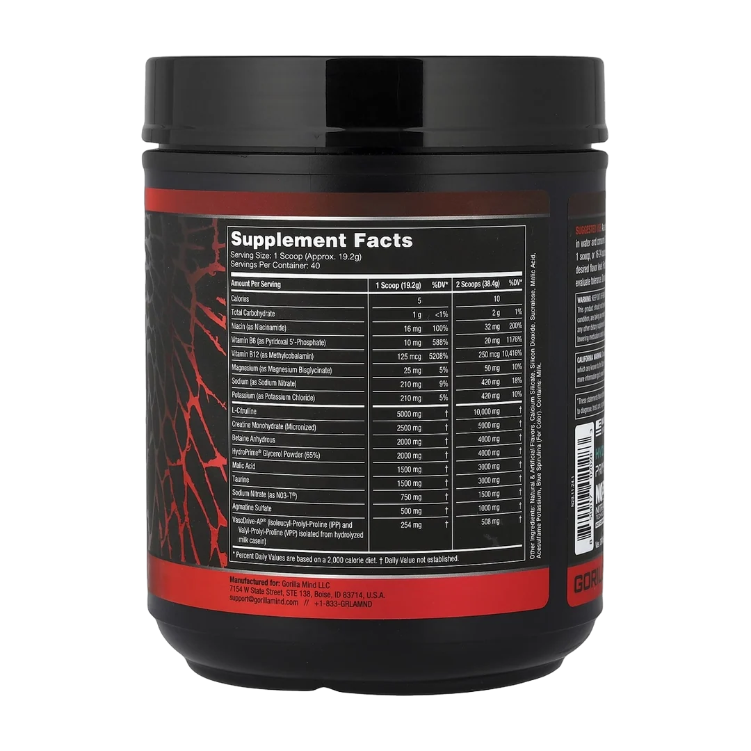 Gorilla Mind, Mode Nitric®, Stimulant Free Pre-Workout Formula, Bombsicle, 1.69 lb (768 g)