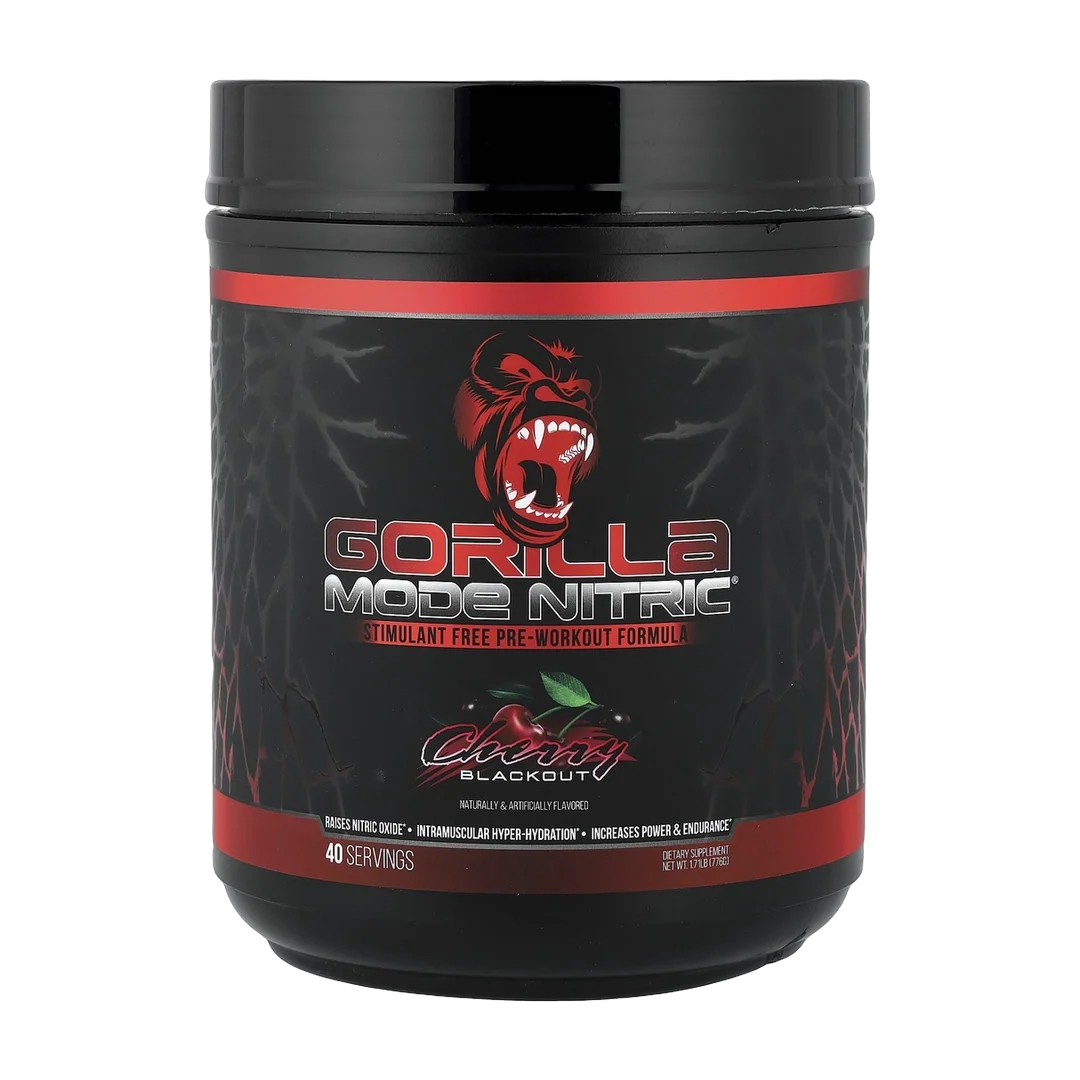 Gorilla Mind, Mode Nitric®, Stimulant Free Pre-Workout Formula, Cherry Blackout, 1.71 lb (776 g)