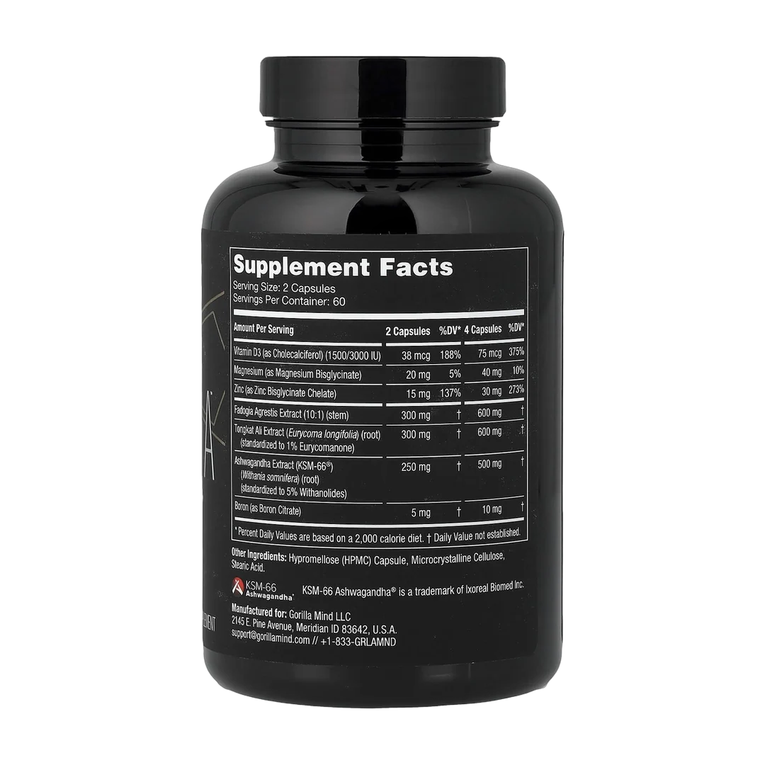 Gorilla Mind, Sigma™, Testosterone Booster, 120 Capsules