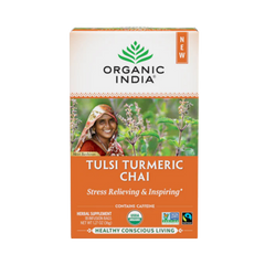 Organic India, Tulsi Turmeric Chai, 18 Infusion Bags, 1.27 Oz