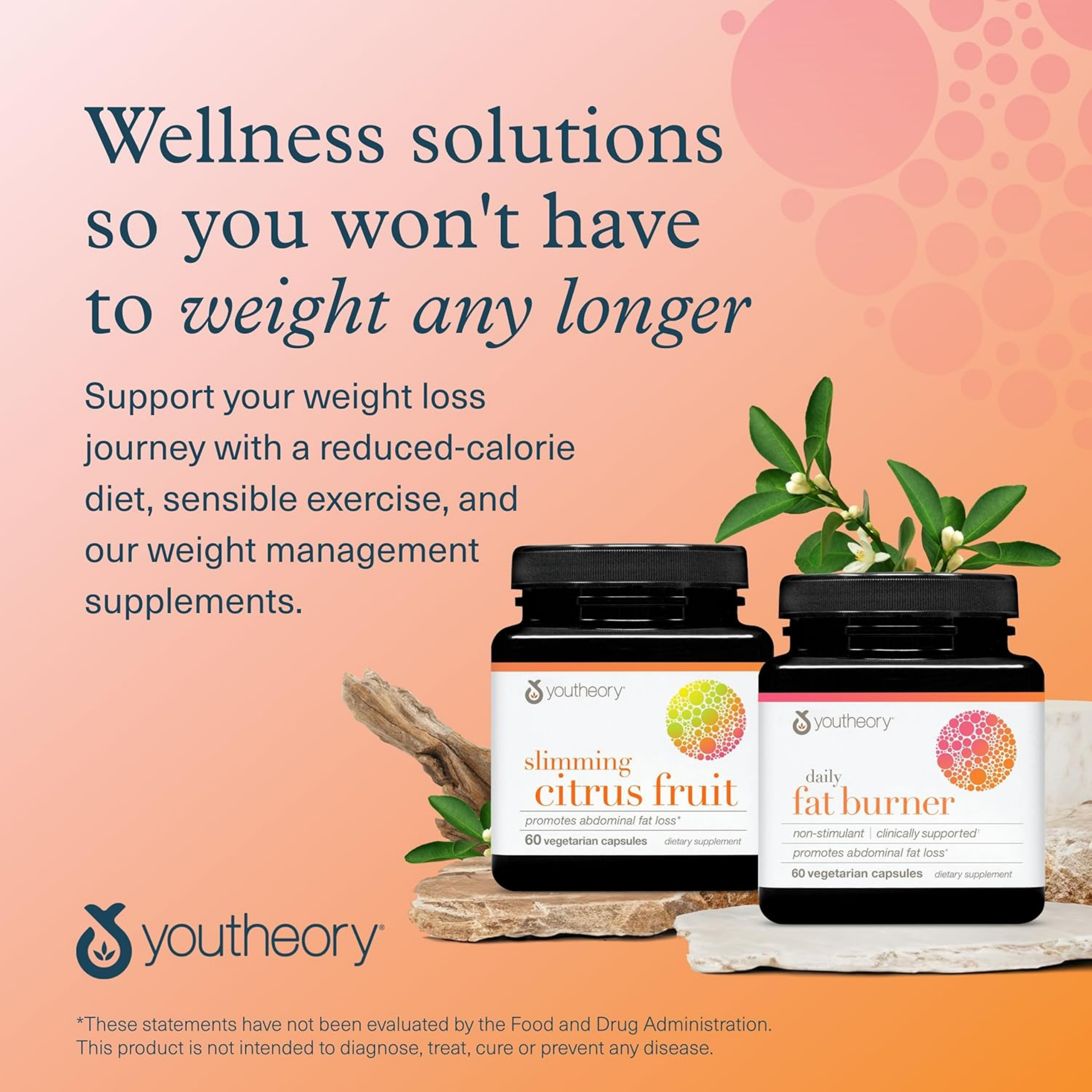 Youtheory, Daily Fat Burner, 60 Vegetarian Capsules