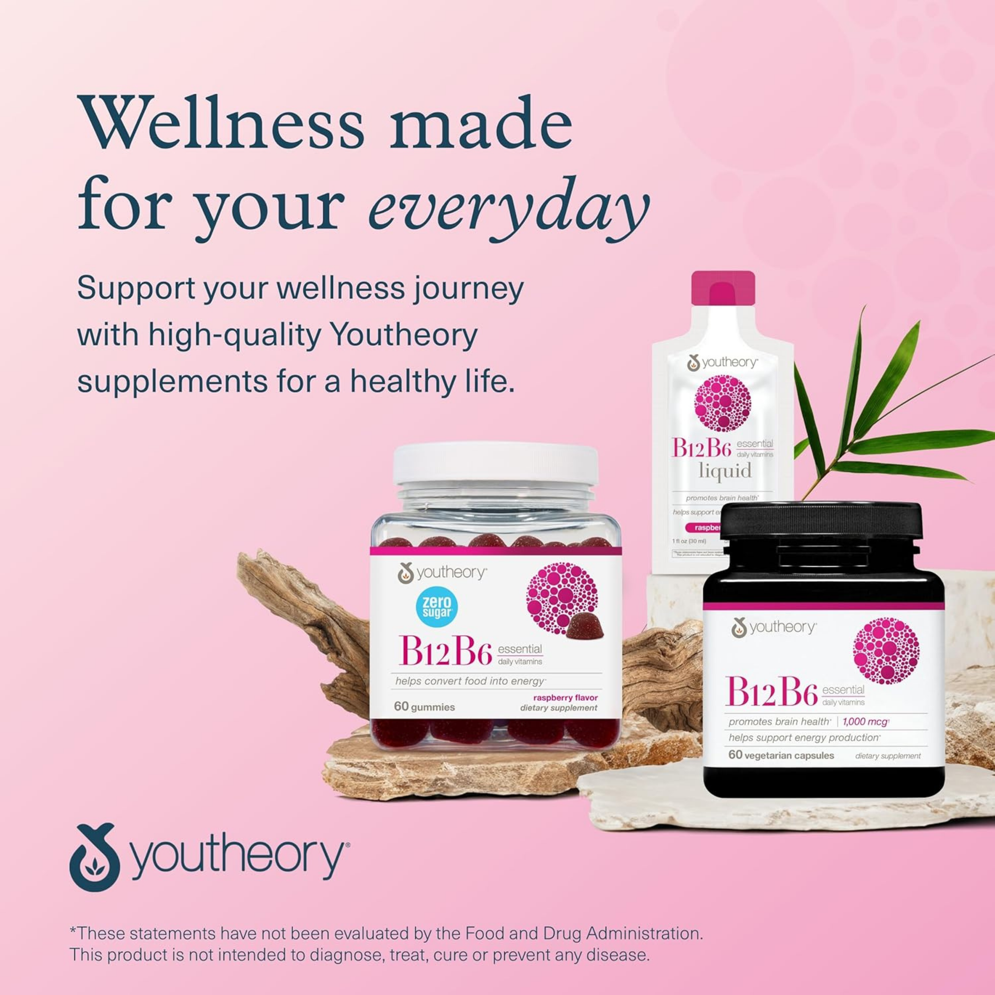 Youtheory, B12 and B6, 60 Vegetarian Capsules