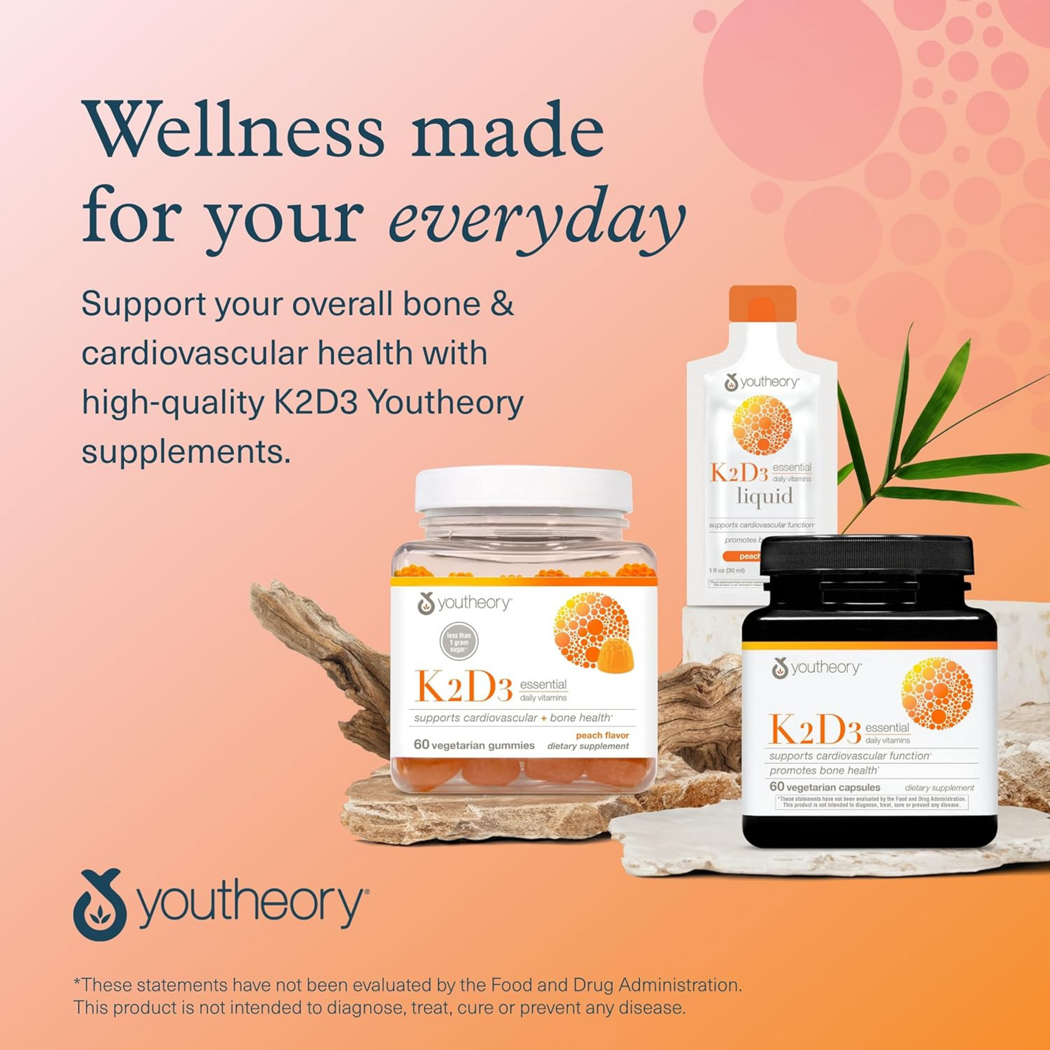 Youtheory, K2 and D3, 60 Vegetarian Capsules