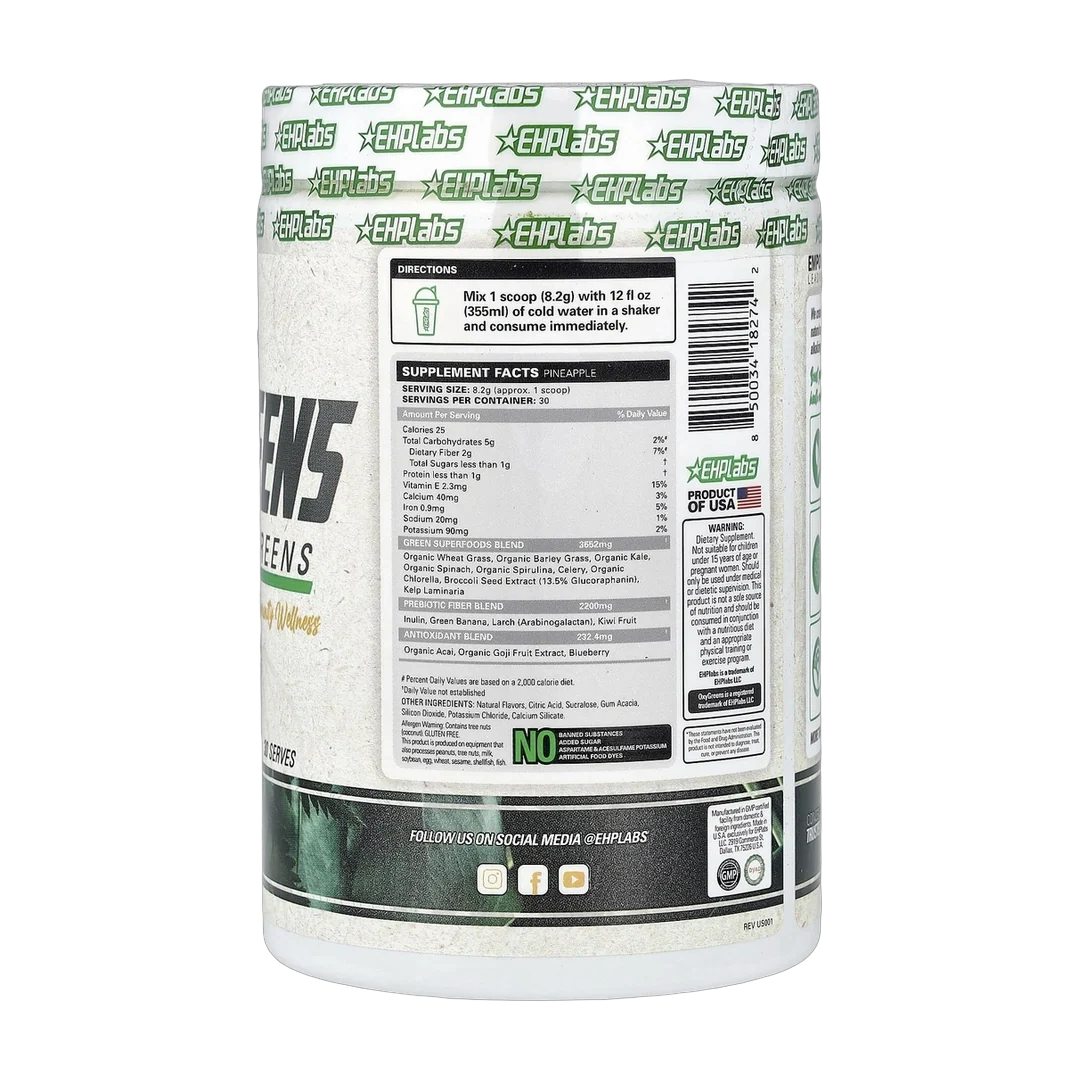 EHPlabs, OxyGreens, Daily Super Greens, Pineapple, 8.7 oz (246 g)