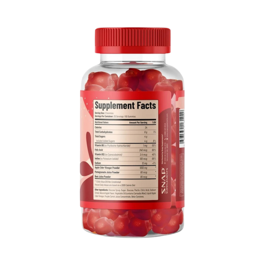 Snap Supplements, Apple Cider Vinegar with the Mother, 60 gummies