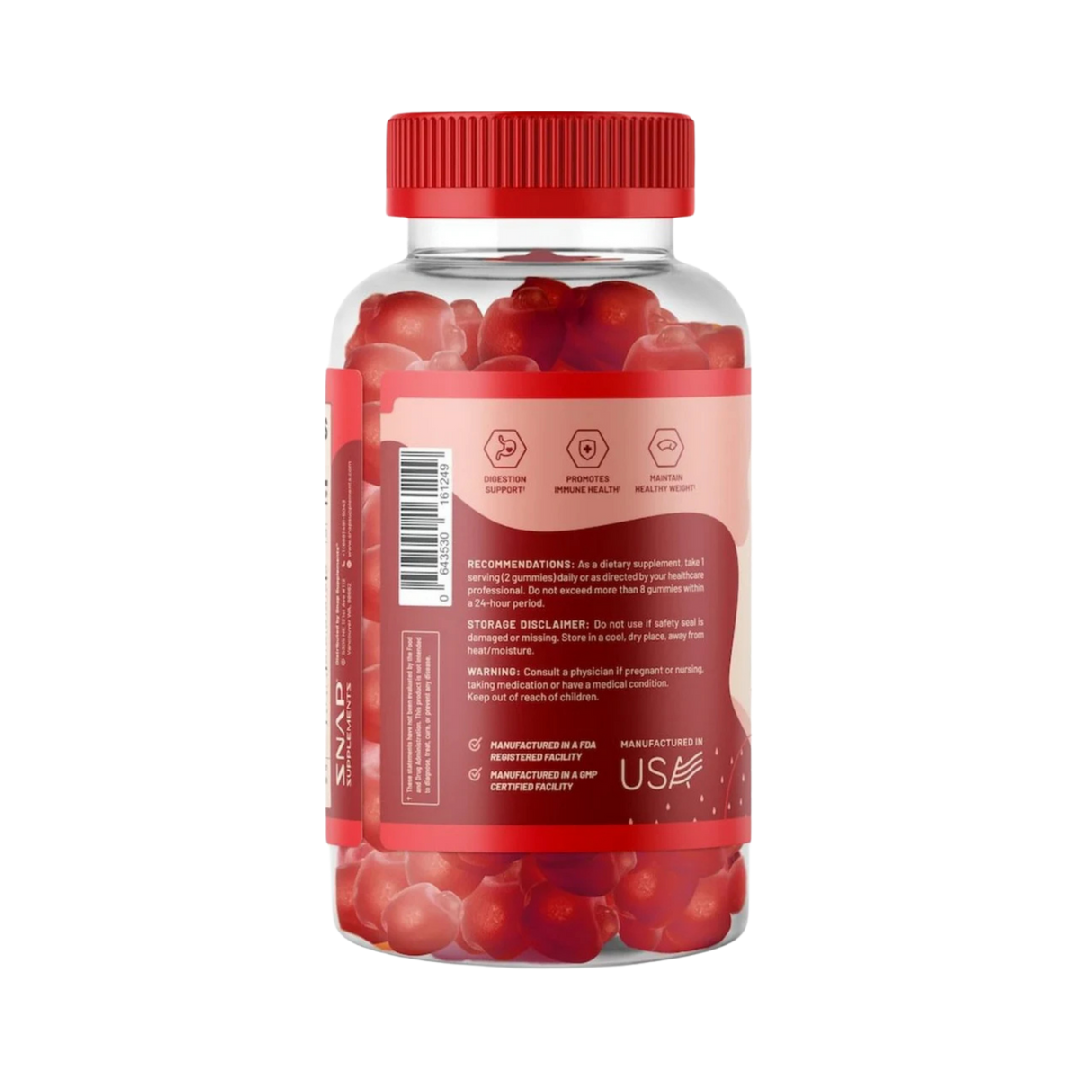 Snap Supplements, Apple Cider Vinegar with the Mother, 60 gummies