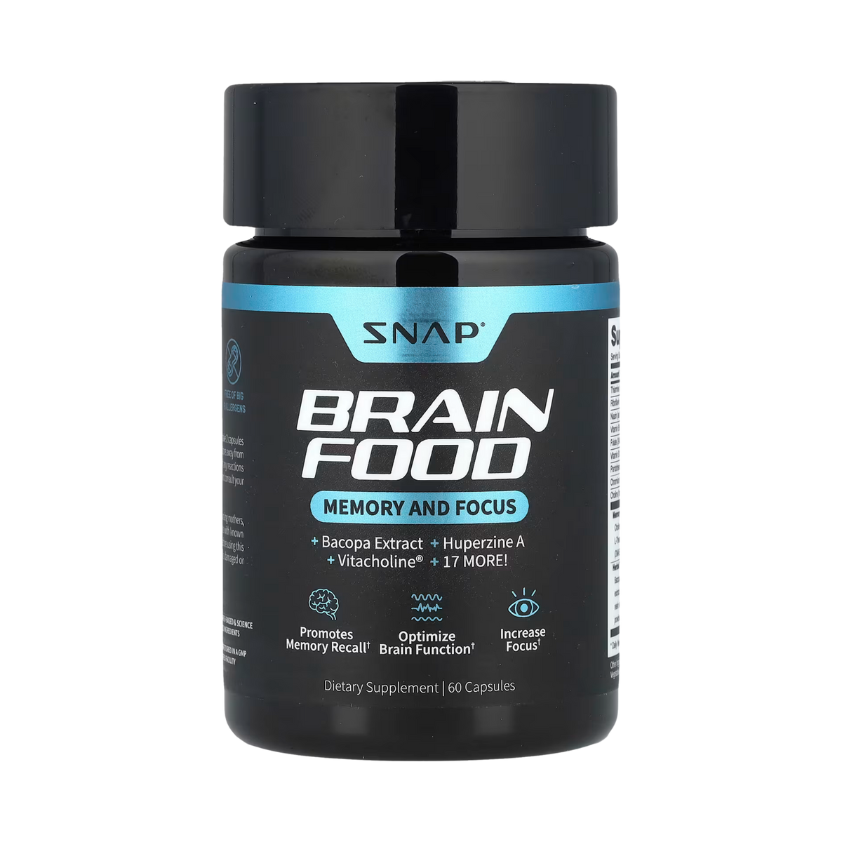 Snap Supplements, Brain Food, 60 Capsules