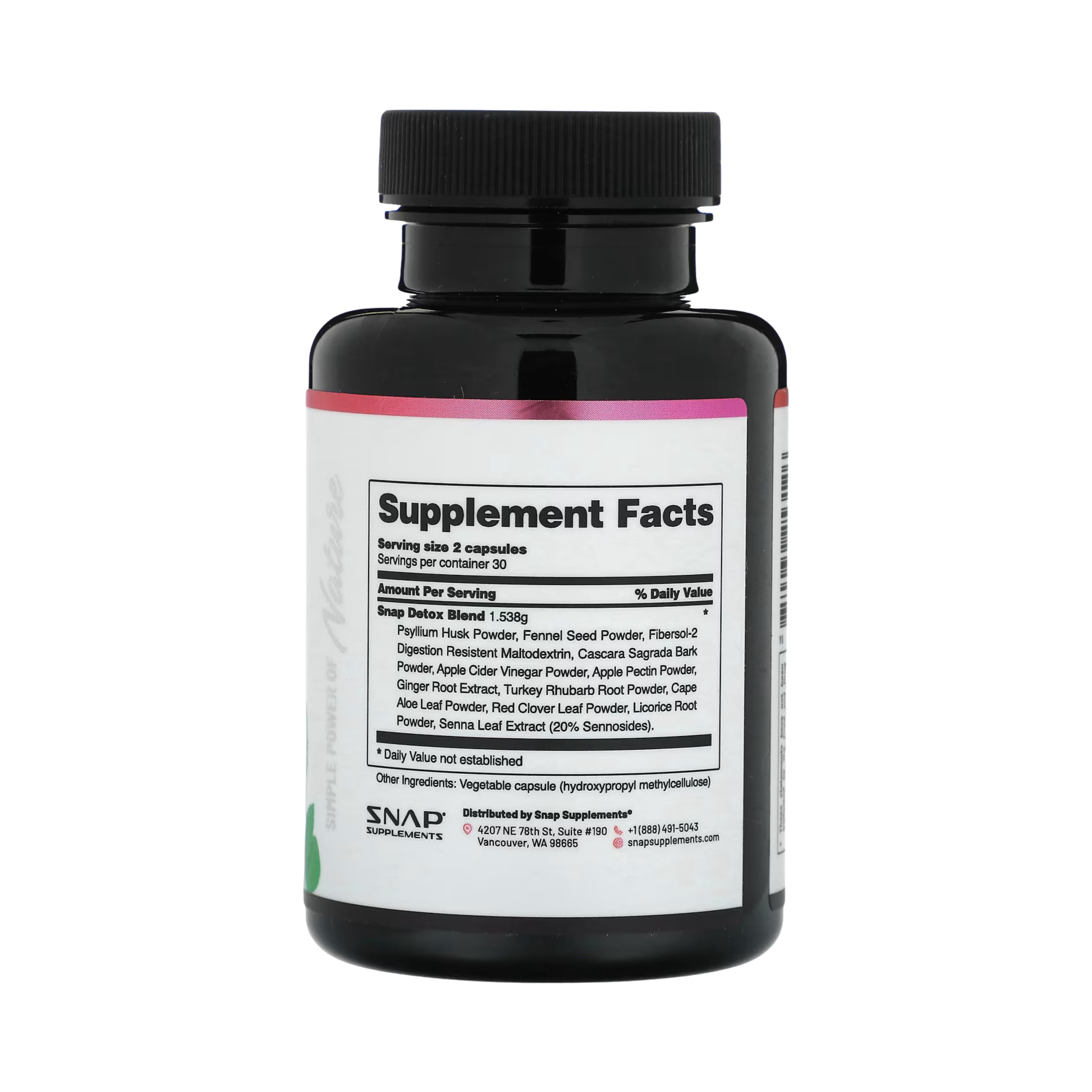 Snap Supplements, Detox, Advanced Cleansing Blend, 60 Capsules