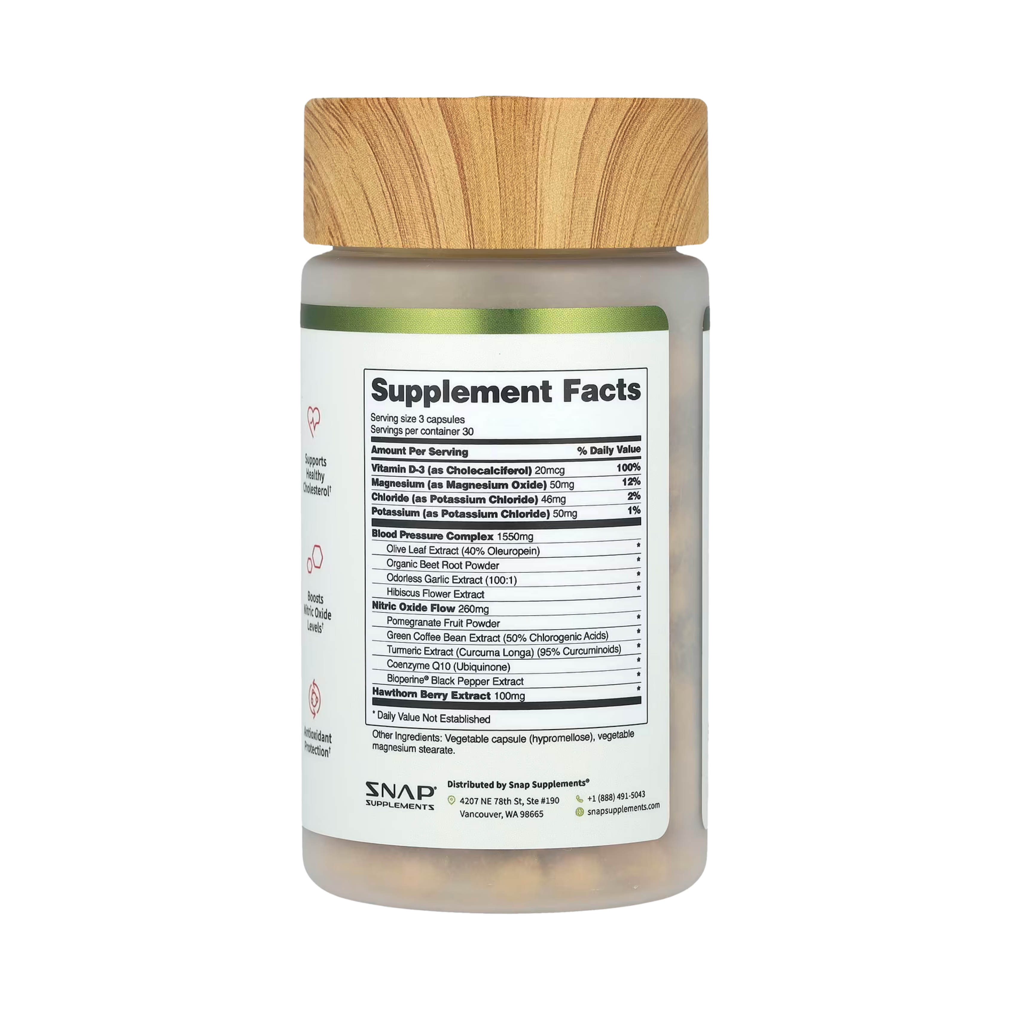 Snap Supplements, Heart Health, 90 Capsules