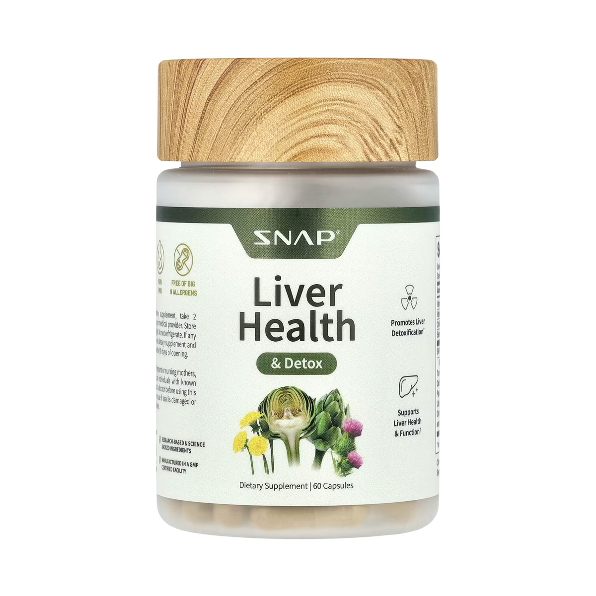 Snap Supplements, Liver Health & Detox, 60 Capsules
