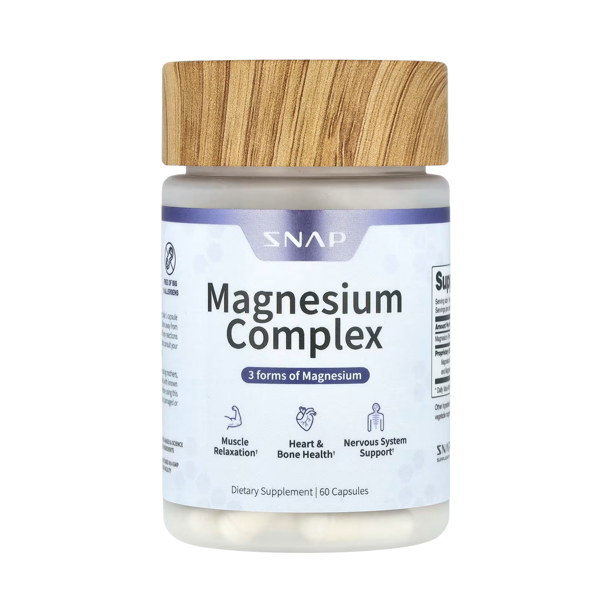Snap Supplements, Magnesium Complex, 60 Capsules