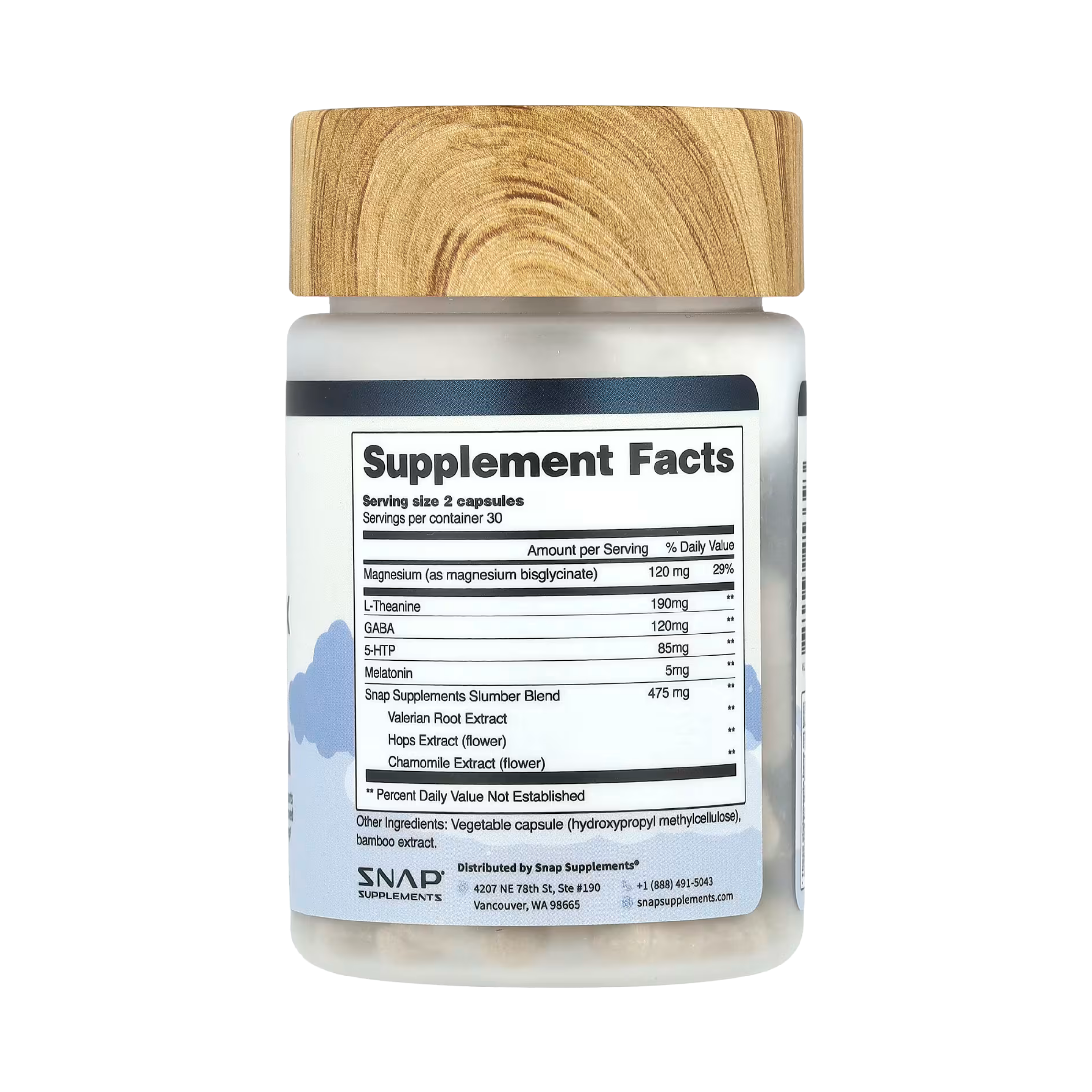 Snap Supplements, Sleep Complex with Melatonin, 60 Capsules