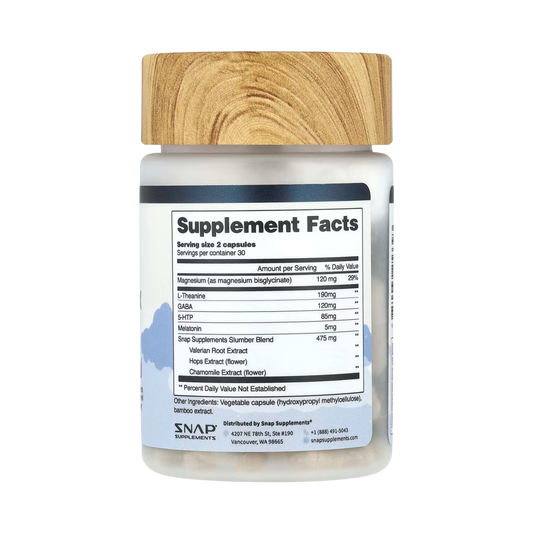 Snap Supplements, Sleep Complex with Melatonin, 60 Capsules