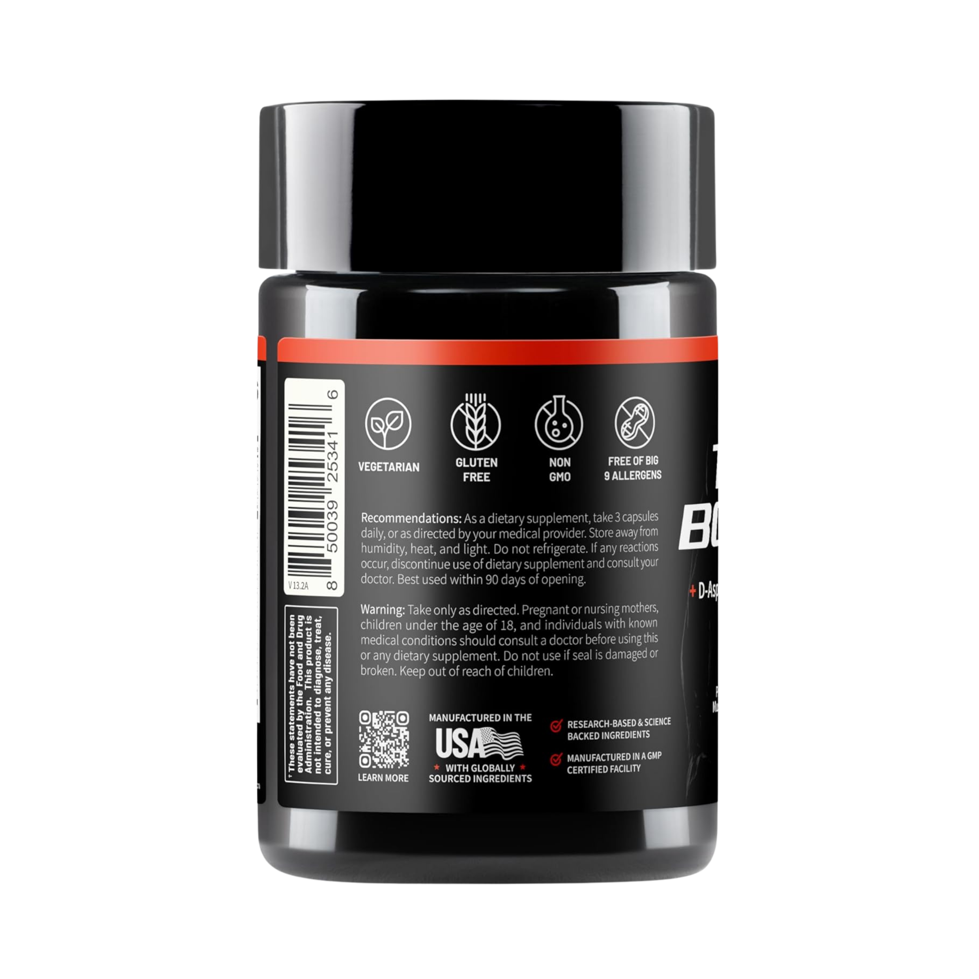Snap Supplements, Testo Booster, 60 Capsules