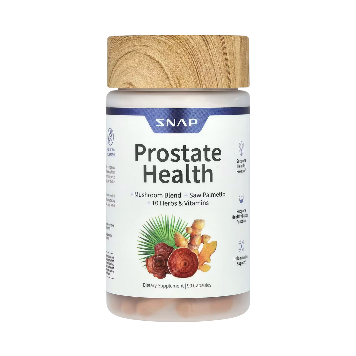 Snap Supplements, Prostate Health, 90 Capsules