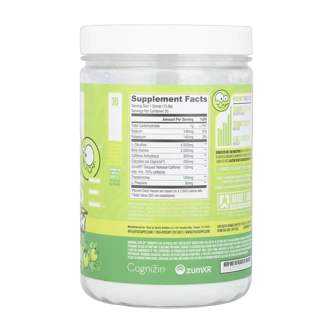RYSE, Loaded Pre, Sour Punch® Sour Green Apple, 16.7 oz (474 g)