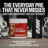 Raw Nutrition, Bum Essentials, Essential Pre-Workout, Blue Raspberry, 14.81 oz (420 g)
