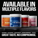 Raw Nutrition, Bum Essentials, Essential Pre-Workout, Raspberry Creamthickle, 14.39 oz (408 g)