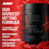 Raw Nutrition, Bum, Thuper Thavage Pre-Workout, Watermelon Grape, 22.08 oz (626 g)