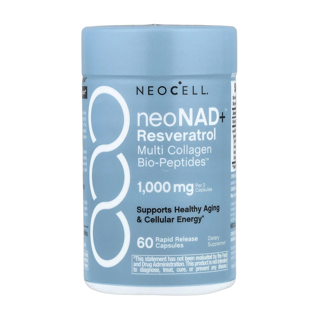 NeoCell, neoNad+™ Resveratrol, Multi Collagen Bio-Peptides™, 60 Rapid Release Capsules