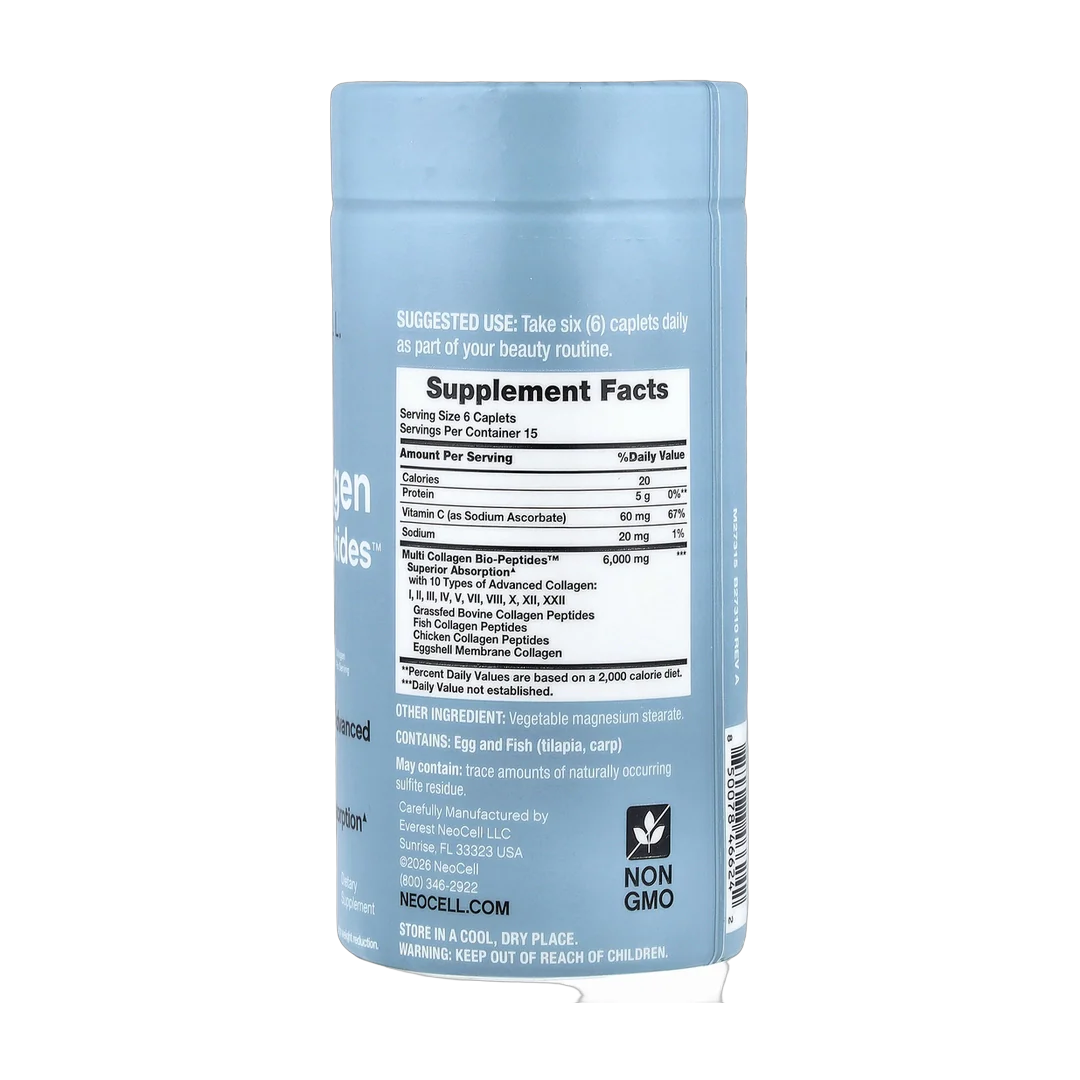 NeoCell, Multi Collagen Bio-Peptides™ Protein, 90 Caplets