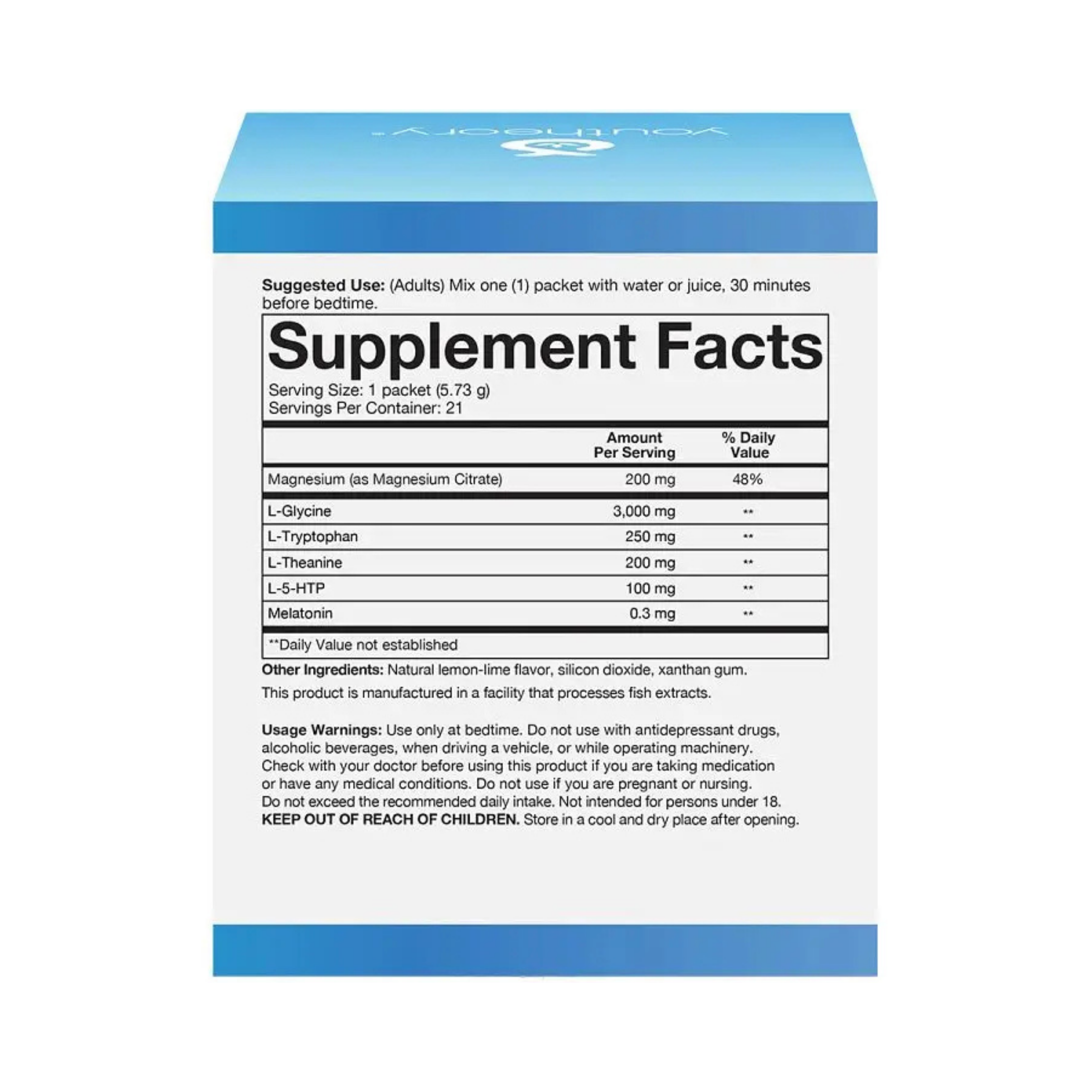 Youtheory, Sleep Powder Advanced, 21 Packets Box