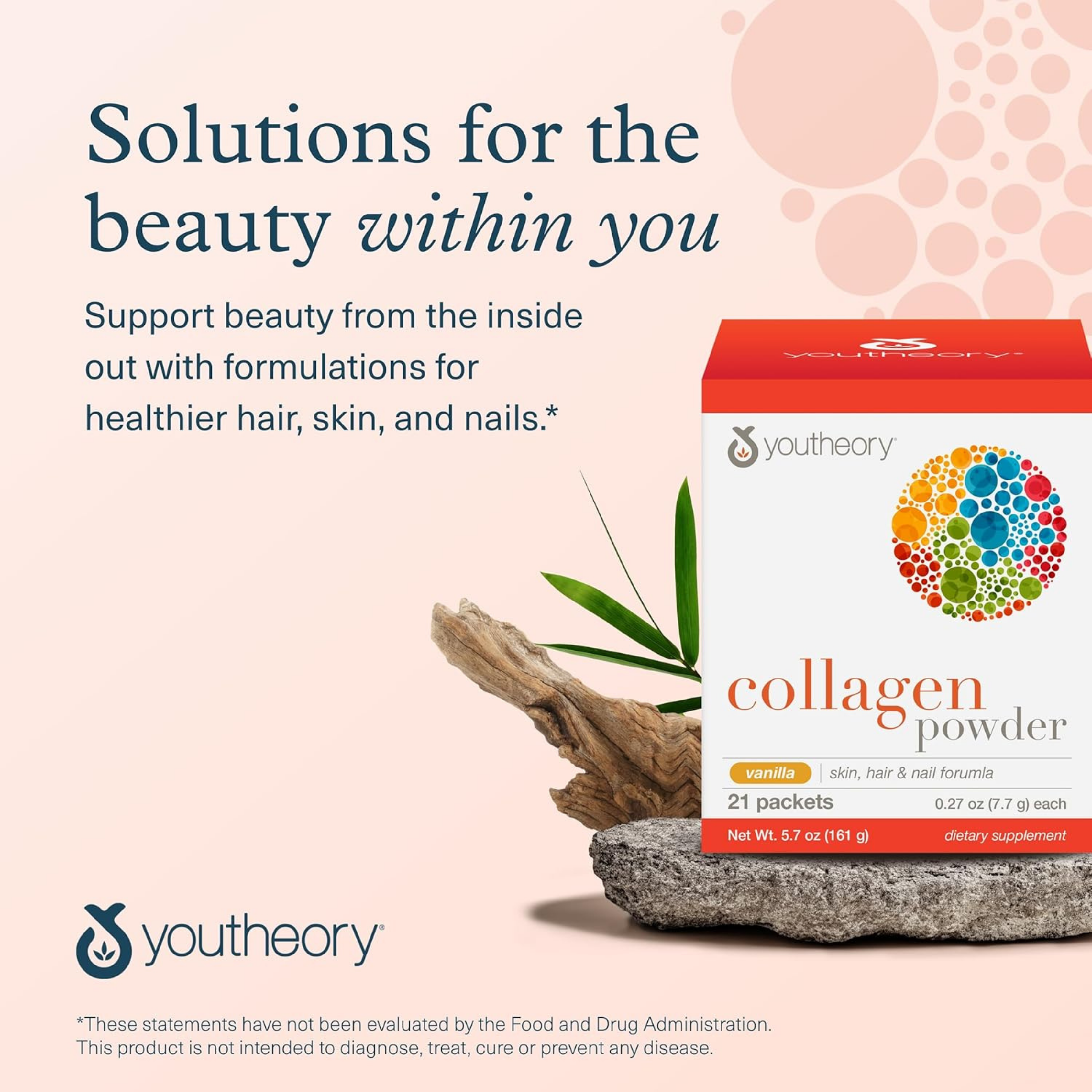 Youtheory, Collagen Powder, Vanilla Flavor, 21 Packets, 5.7 OZ Ounce