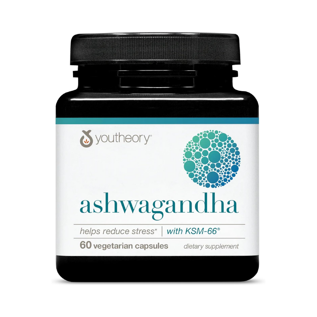 Youtheory, Ashwagandha, 1000 Mg, 60 Vegetarian Capsules