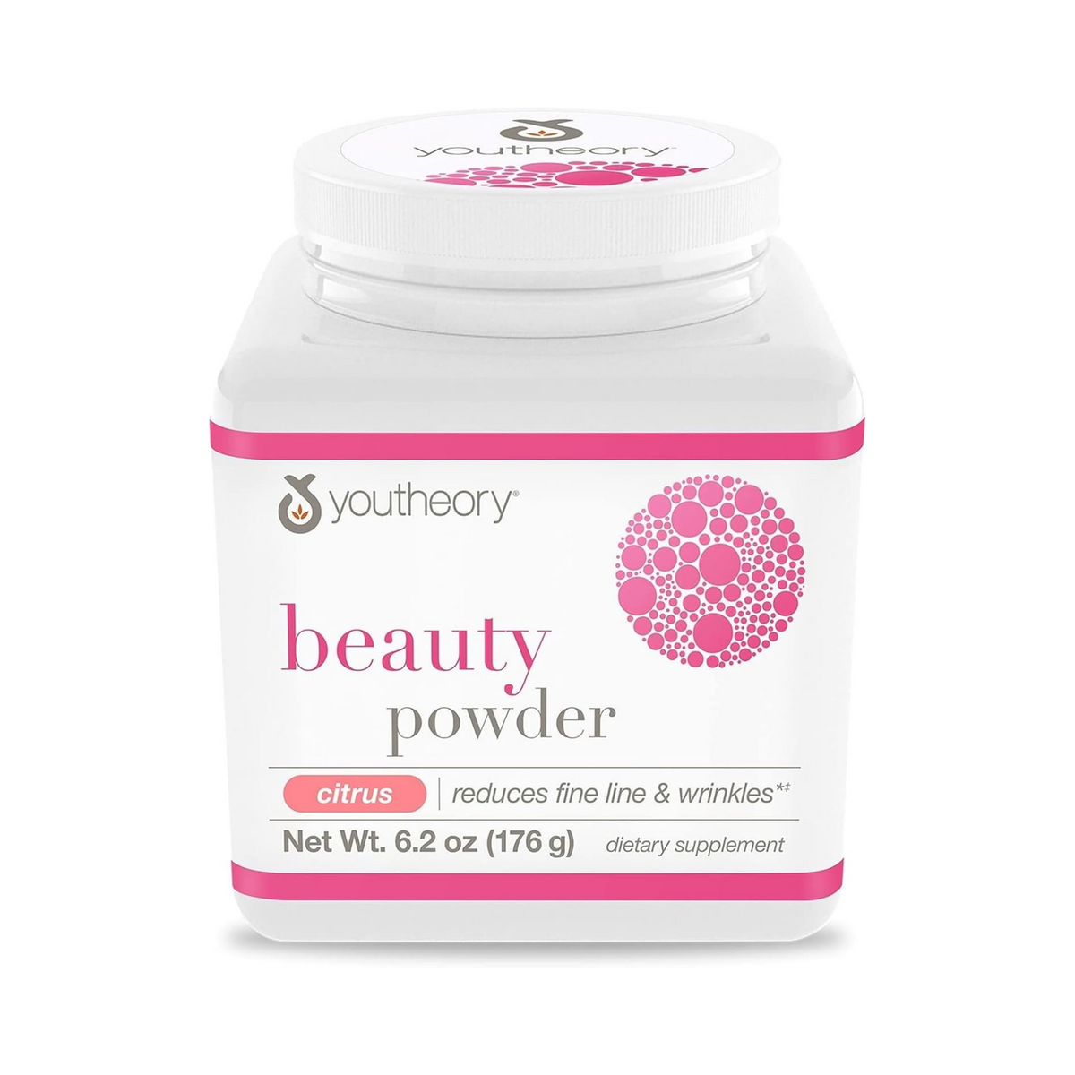 Youtheory,  Beauty Powder,  Citrus, 176 gm, 6.2 oz Ounce