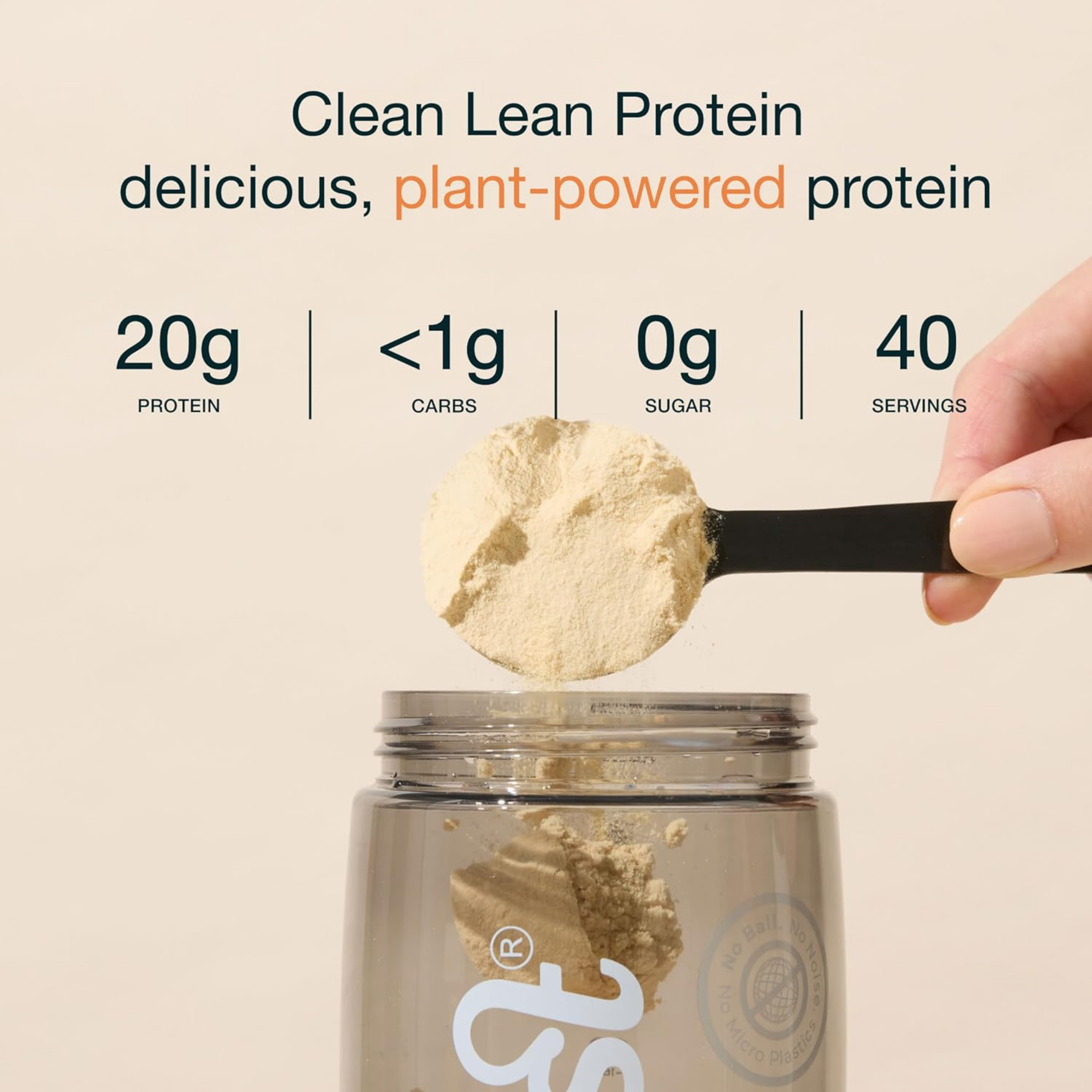 Nuzest, Pea Protein Powder, Clean Lean Protein, Smooth Vanilla, 40 Servings, 2.2 lb