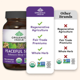 Organic India, Peaceful Sleep, 90 Vegetarian Caps