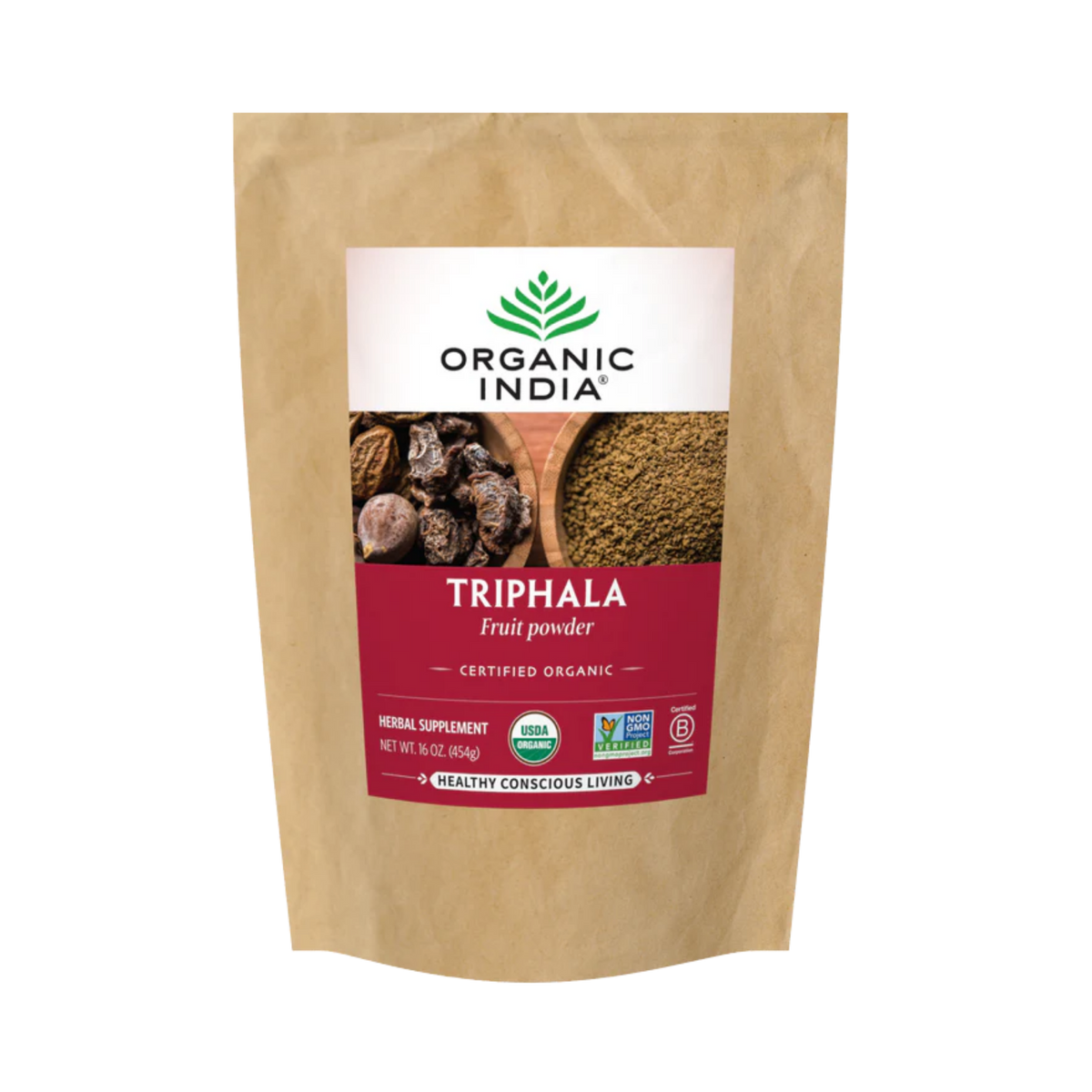 Organic India, Triphala, Fruit Powder, 16 Oz