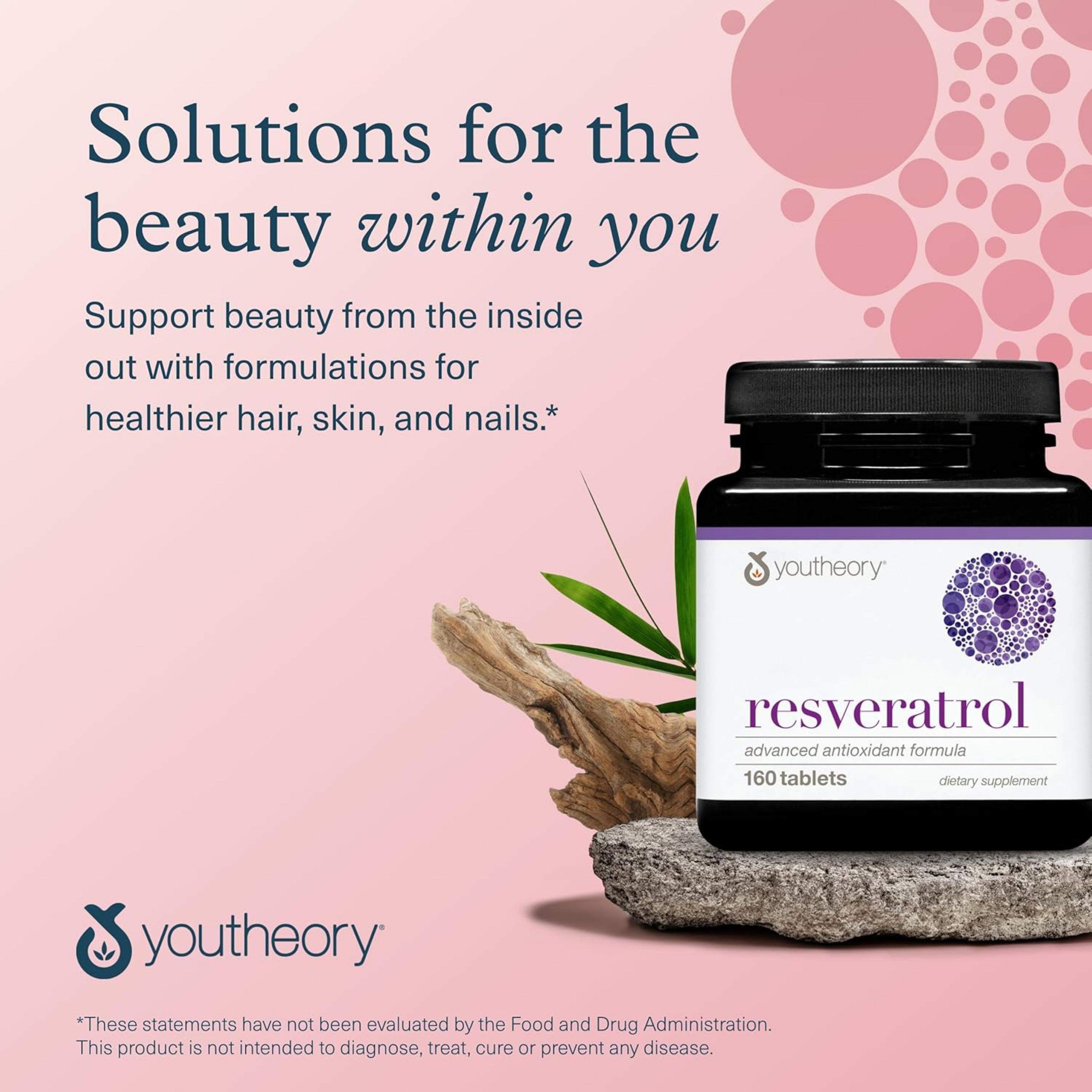 Youtheory, Resveratrol Advanced Antioxidant Formula,  160 Tablets