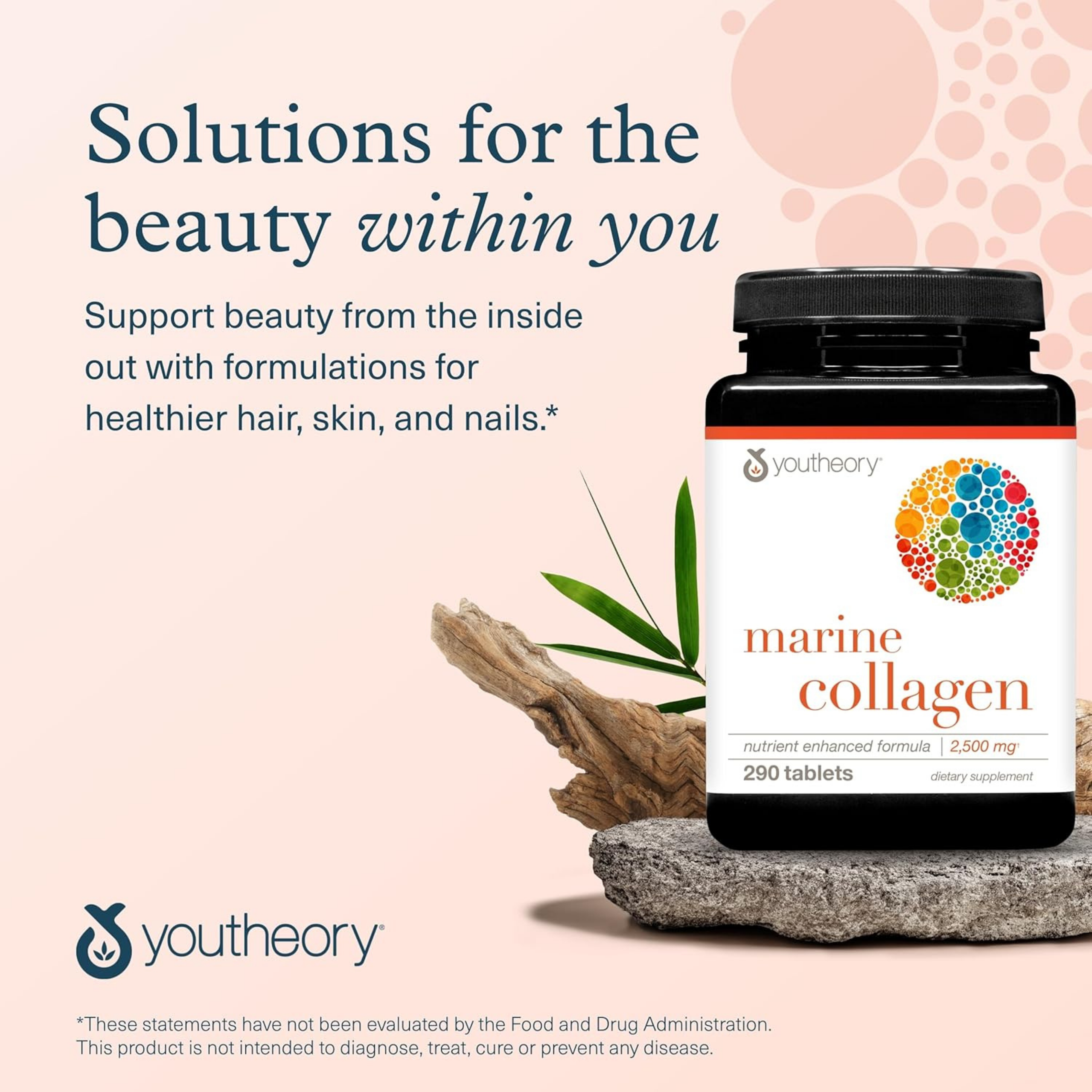Youtheory, Marine Collagen, 2500 Mg, 290 Tablets