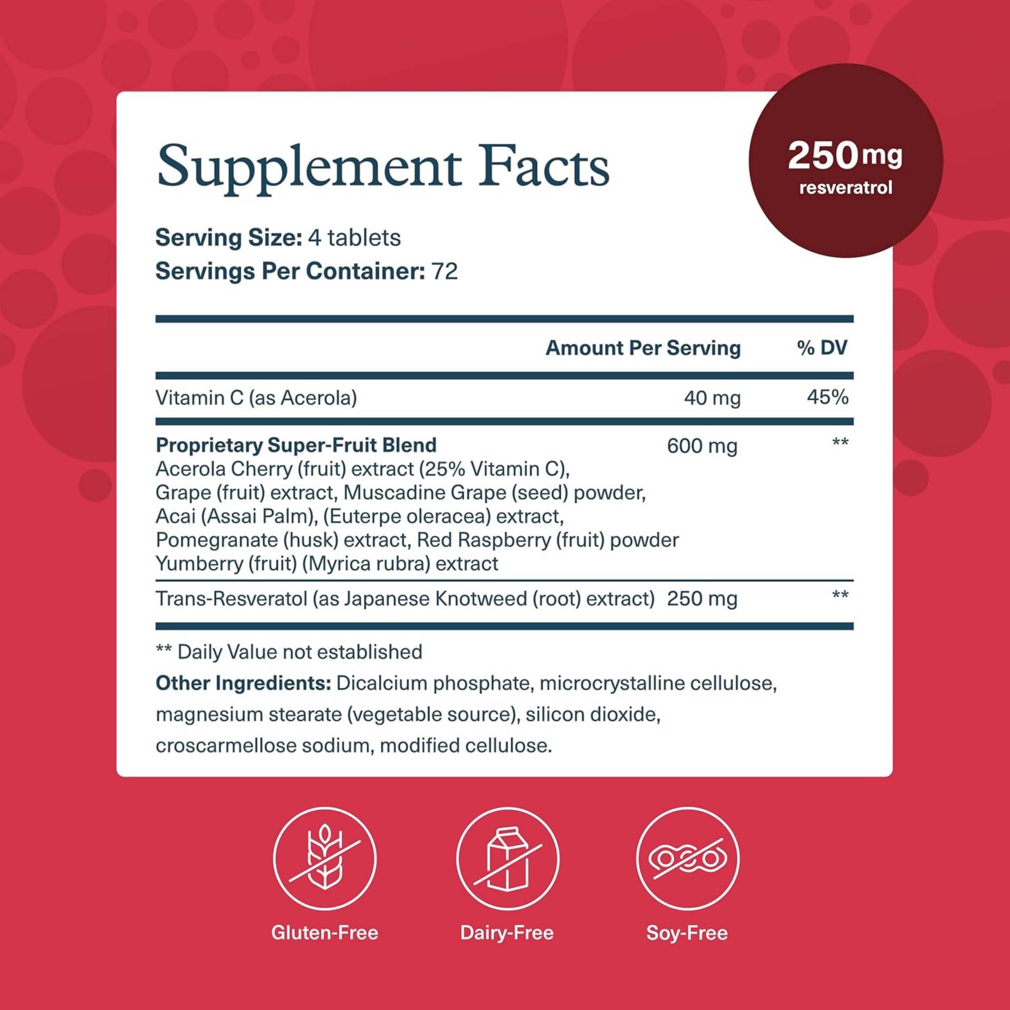 Youtheory, Resveratrol Advanced Antioxidant Formula,  290 Tablets