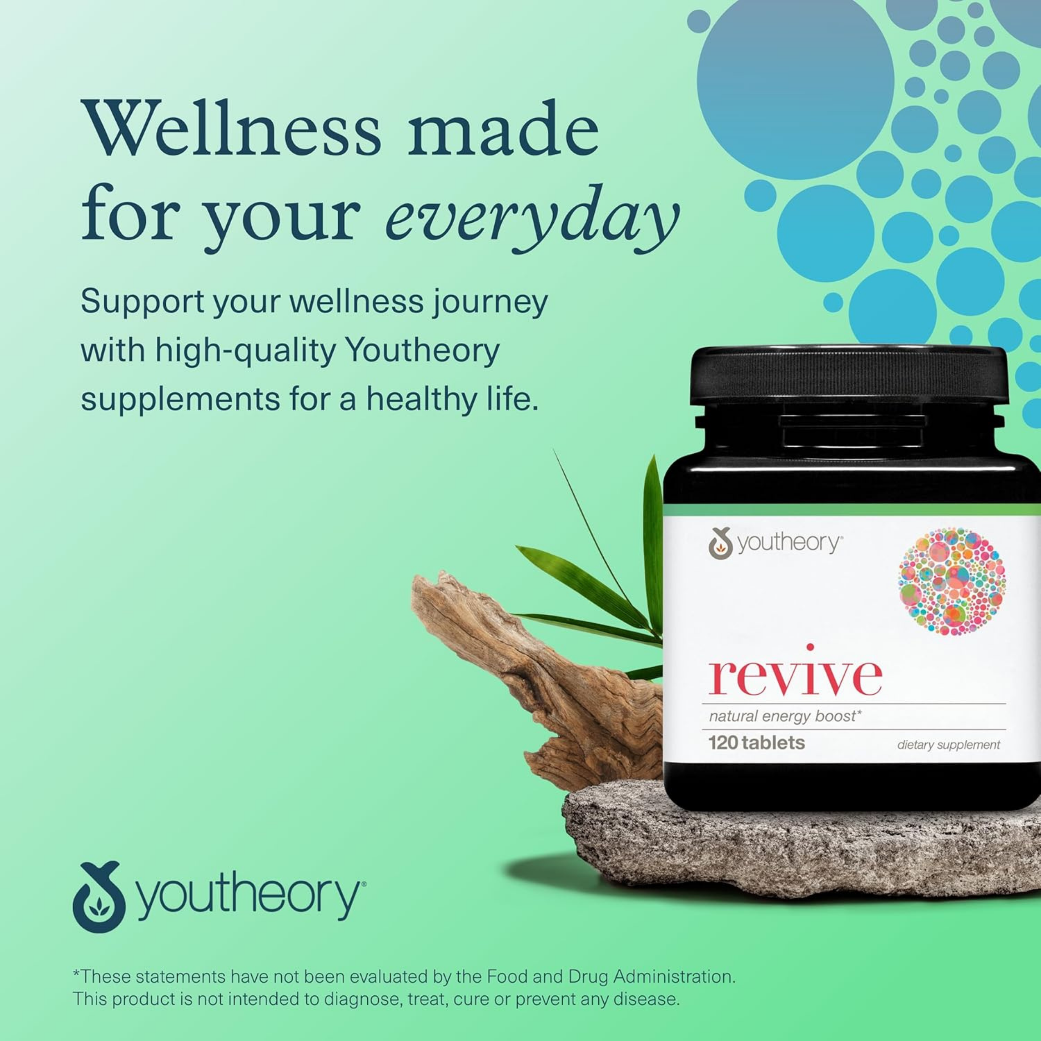 Youtheory, Revive Natural Energy Boost, 120 Tablets