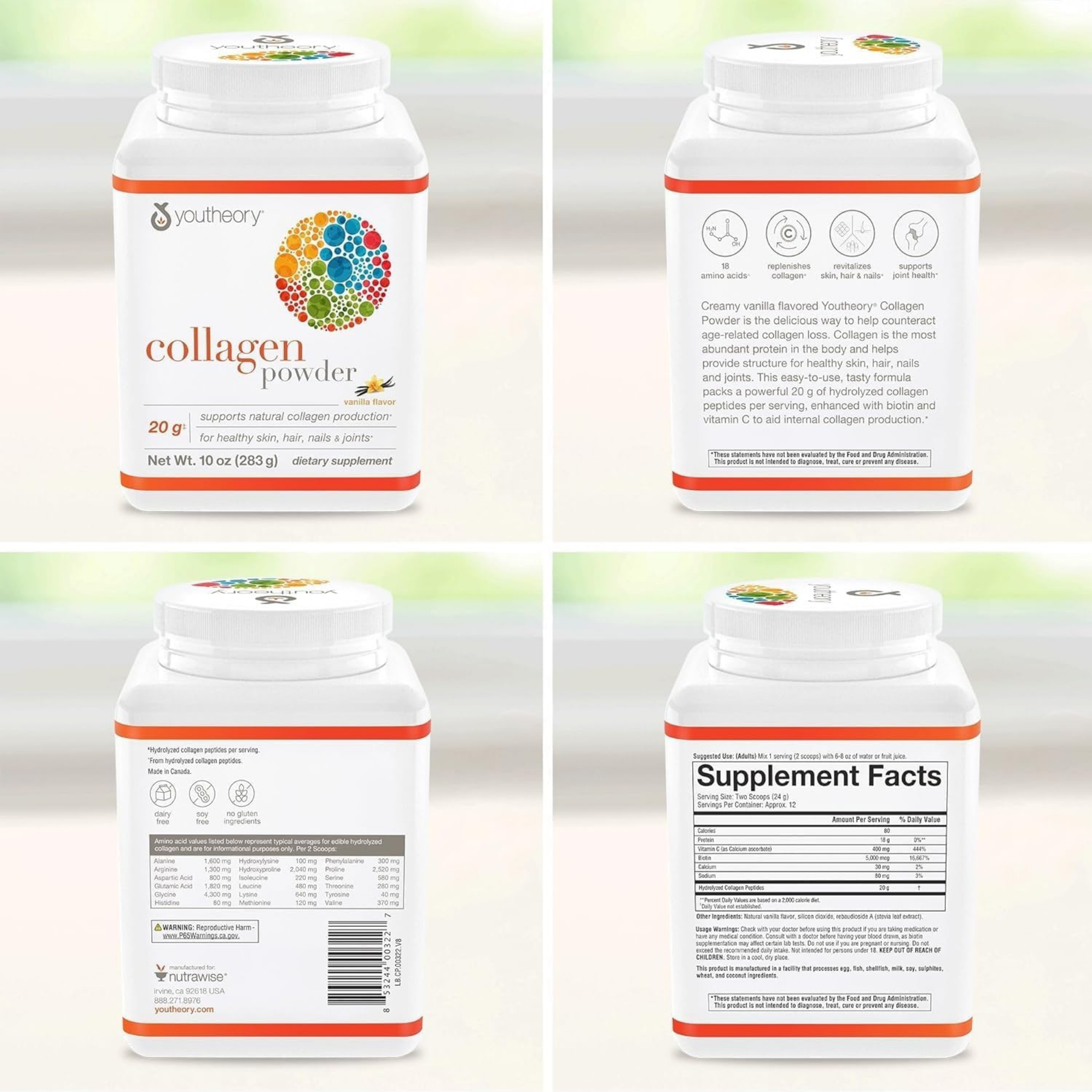 Youtheory, Collagen Powder, 10 OZ Ounce