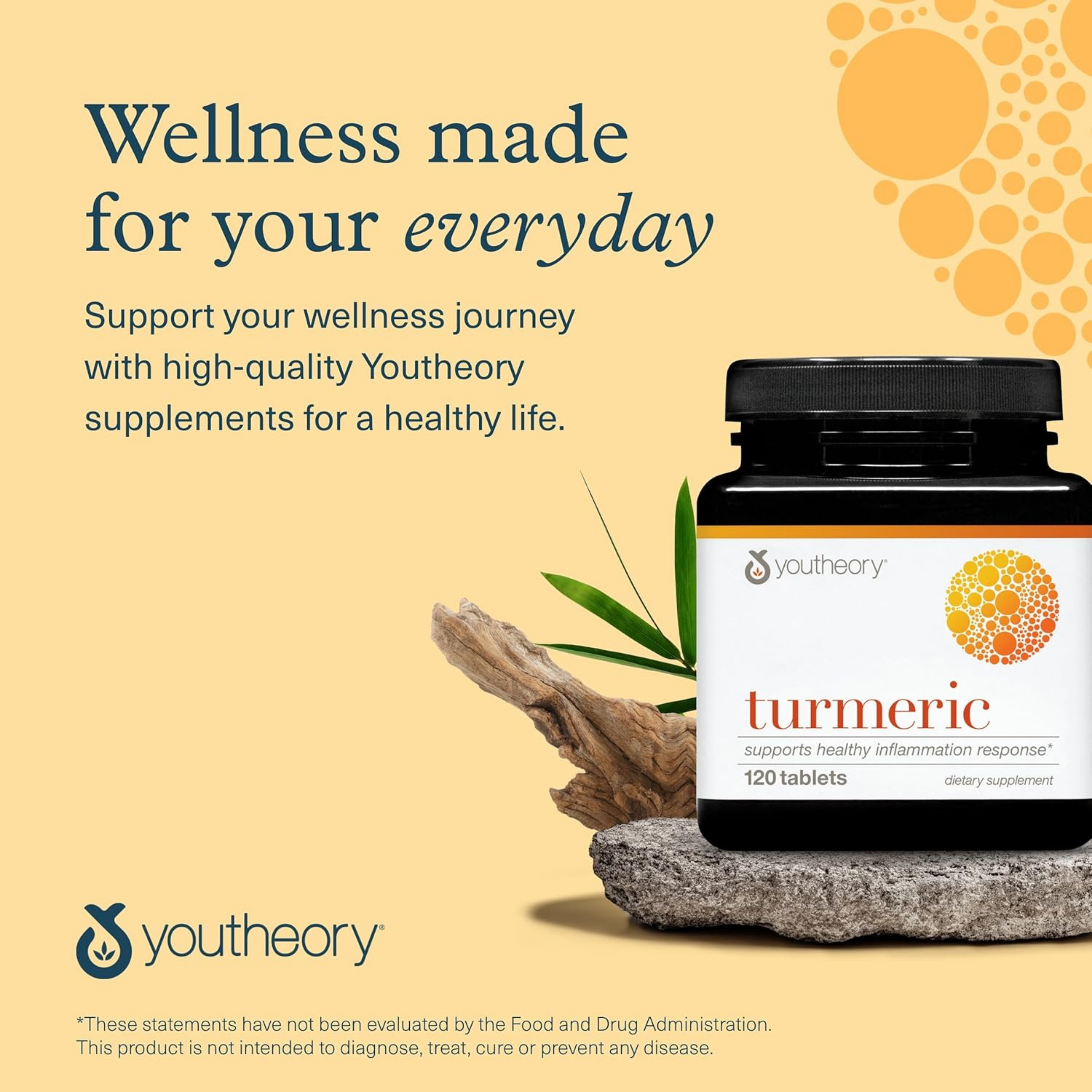 Youtheory, Turmeric, 450 Mg, 120 Tablets