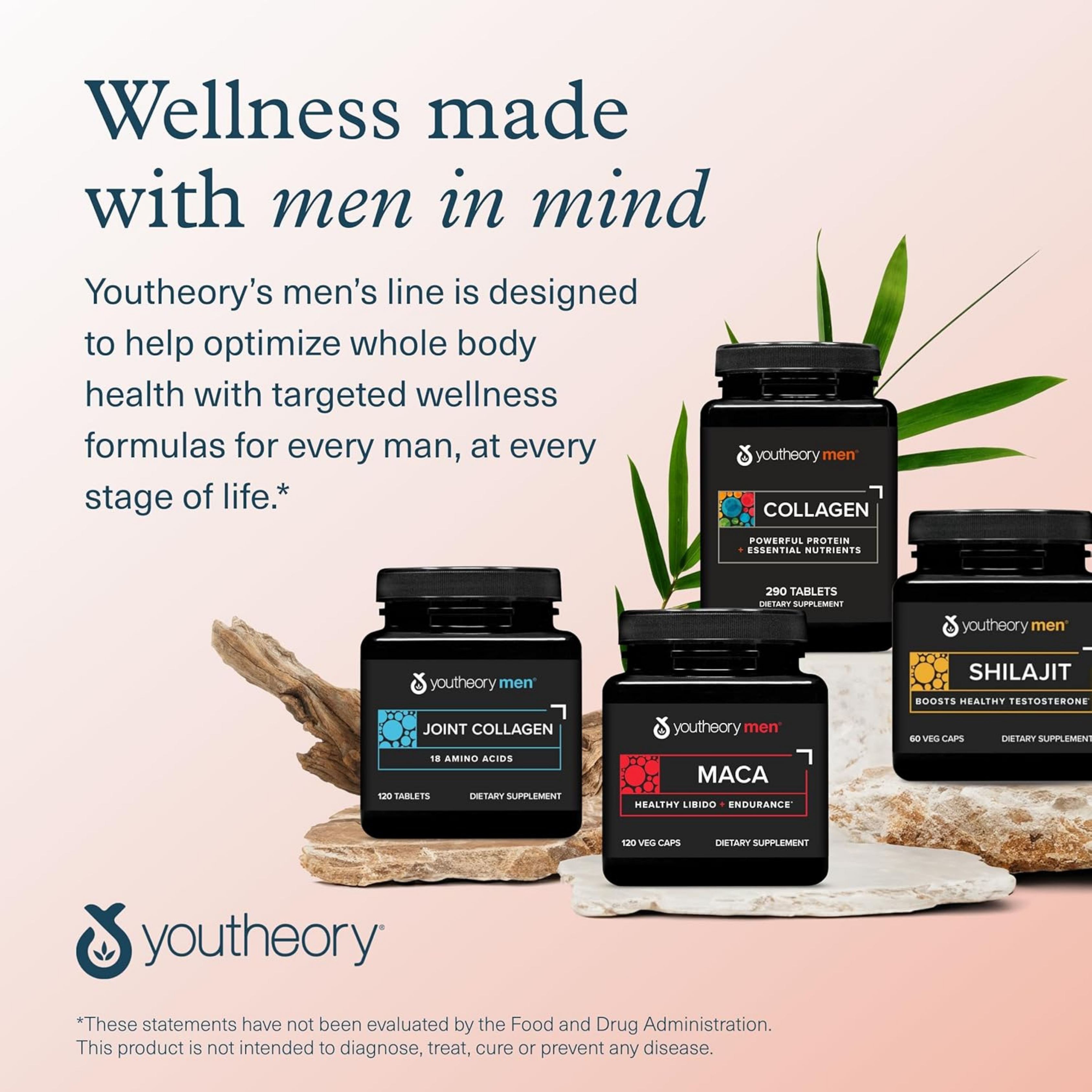 Youtheory, Collagen, for Men, 290  Tablets