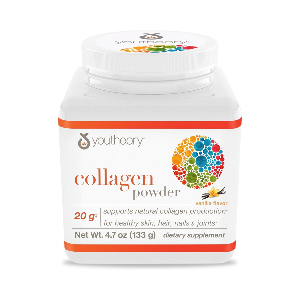 Youtheory, Collagen Powder, Vanilla Flavor, 4.7 OZ  Ounce