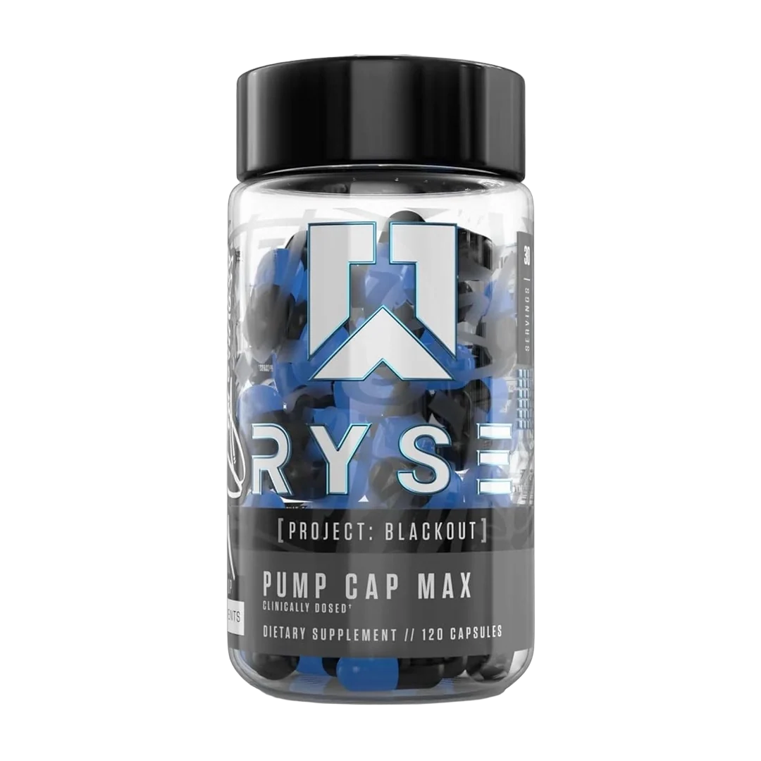 RYSE, Blackout Pump Cap Max Food Supplement, 120 Capsules, Stimulant Free