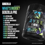 RYSE, Godzilla, Pre-Workout, Monsterberry Lime, 1.74 lbs (776 g)