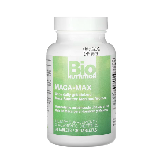 Bio Nutrition, Maca-Max, For Men and Women, 1,000 Mg, 30 Tablets