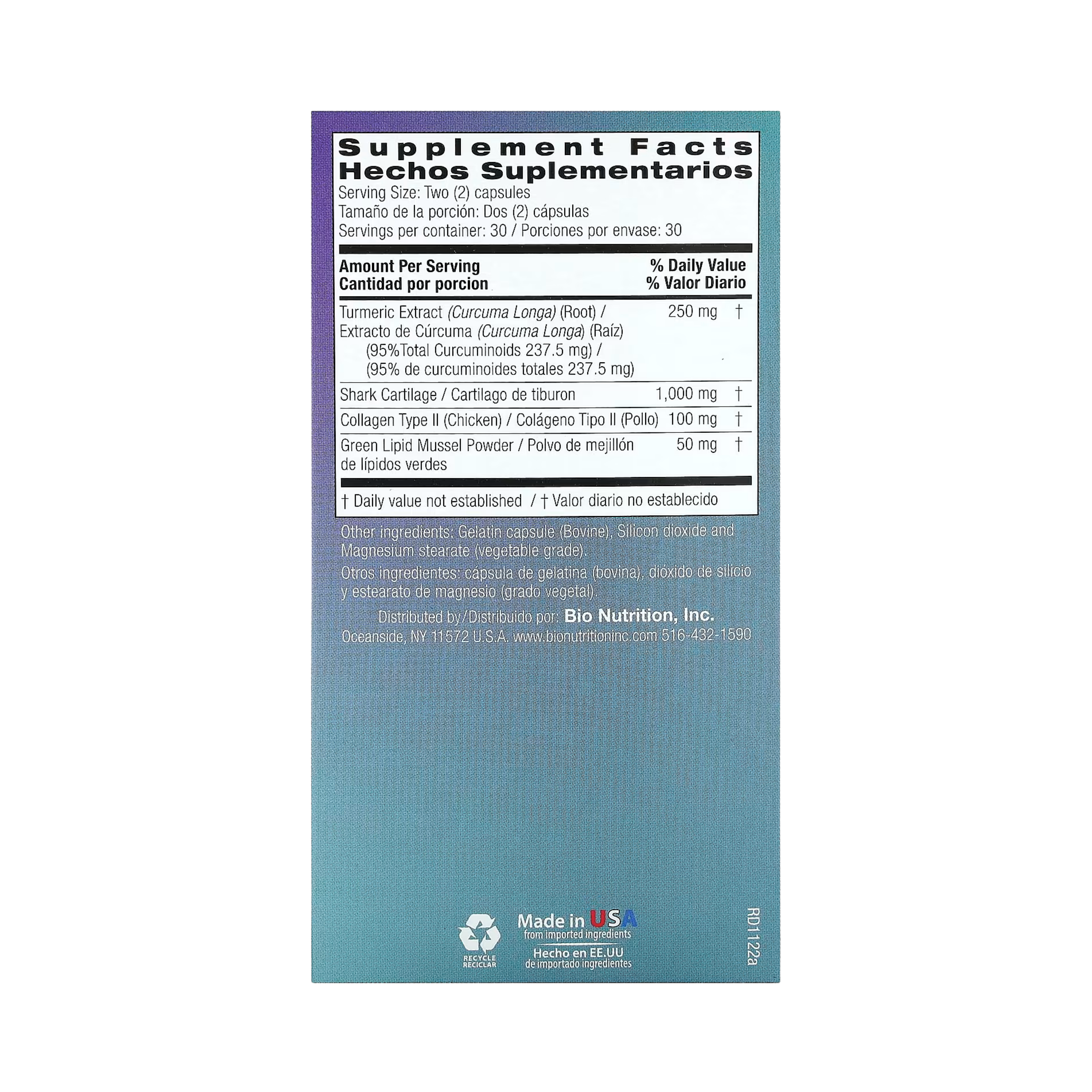 Bio Nutrition, Joint Wellness with Type II Collagen, 60 Capsules