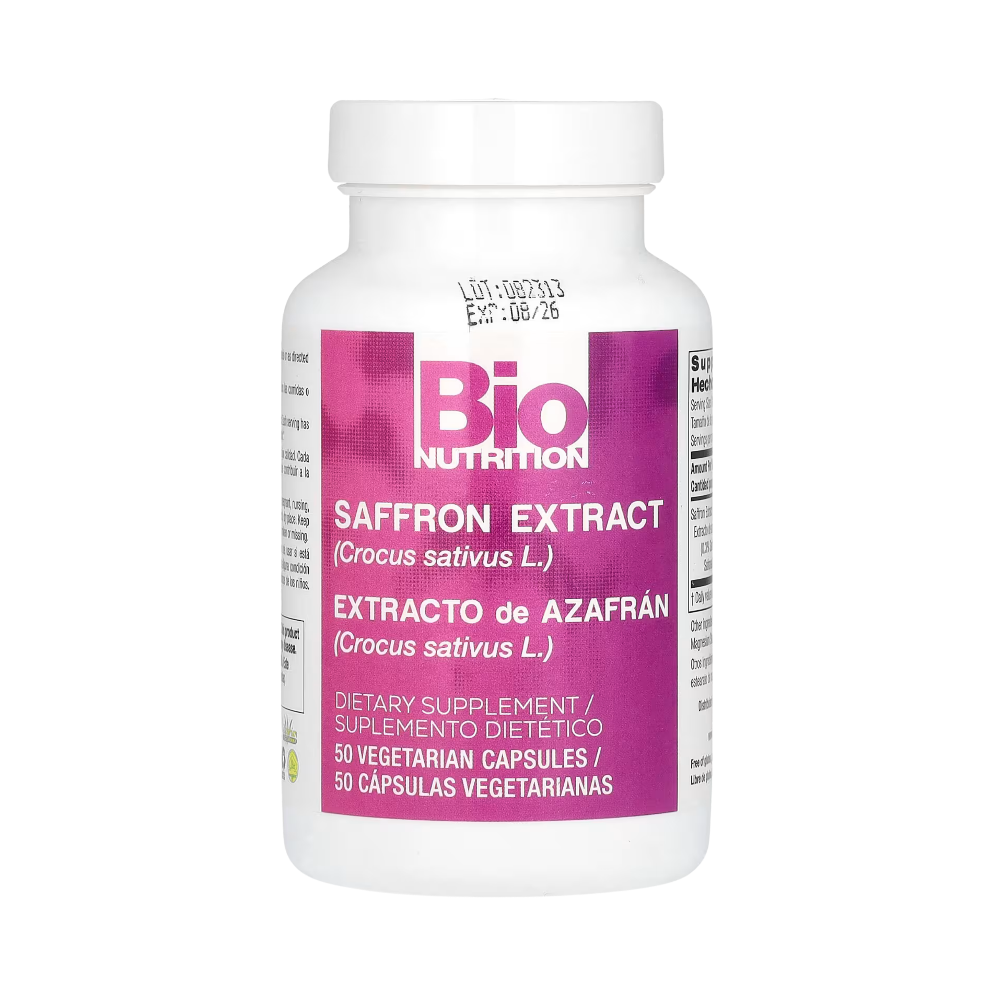 Bio Nutrition, Saffron Extract, 88.5 Mg, 50 Vegetarian Capsules